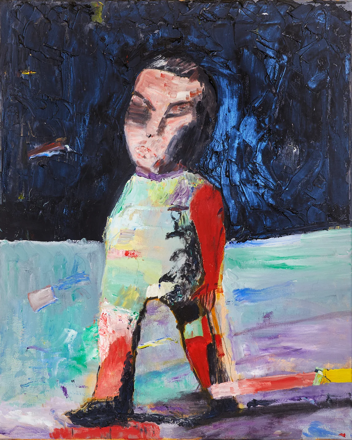 Left Behind , 30 x 24”, acrylic on canvas, 2017