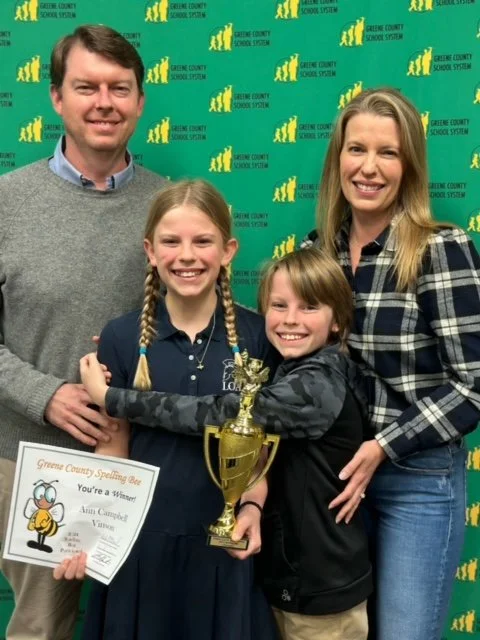 Ann Campbell Vinson Awarded District Spelling Bee Champion