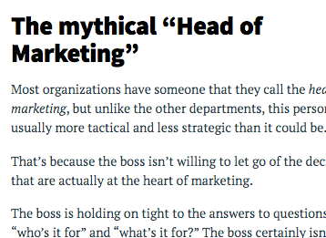The Mythical CMO