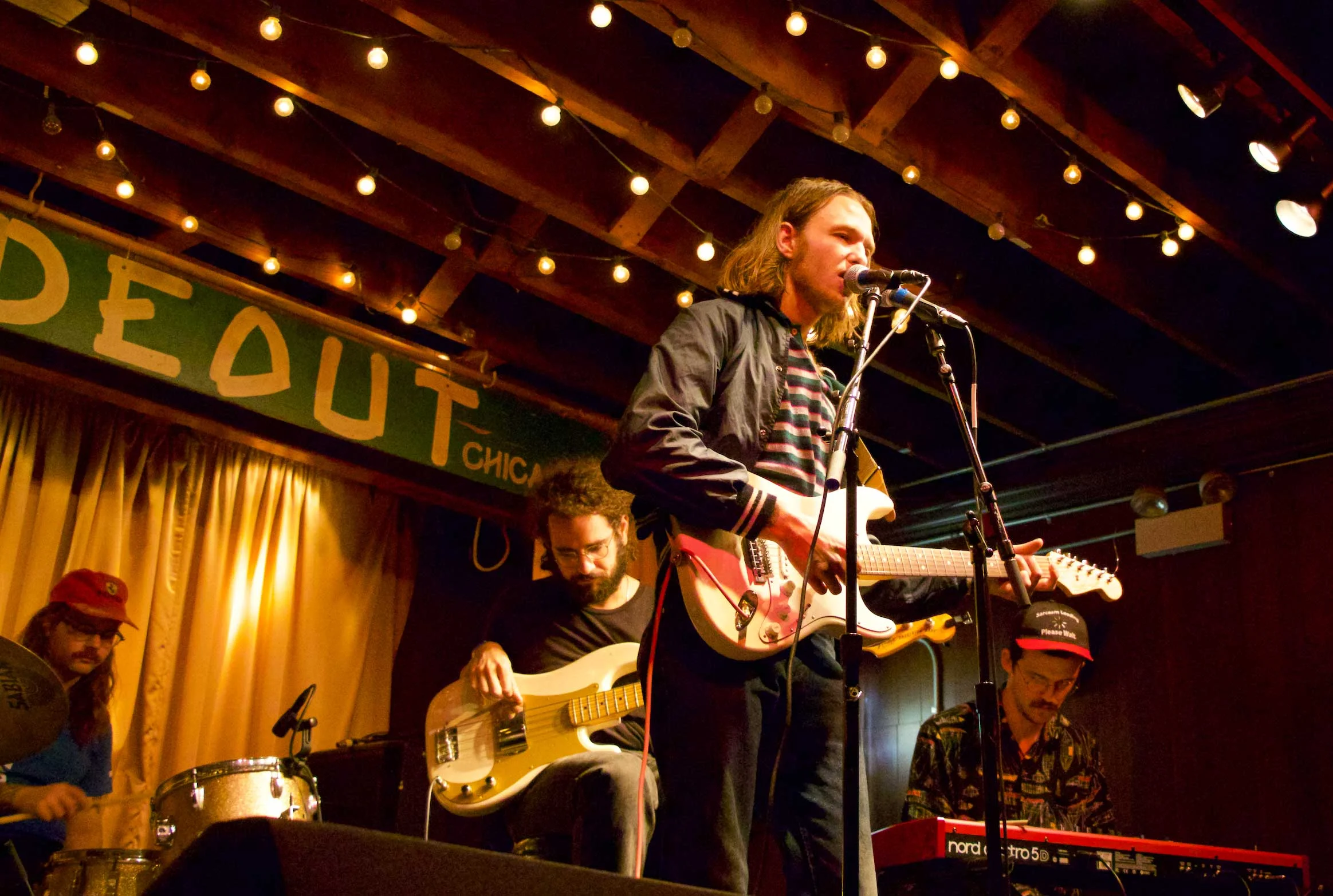 Trey, Mathew Roberts (drums), Justin Vittori (bass) and Paul Cherry (keys) perform as Parent at The Hideout in Chicago.