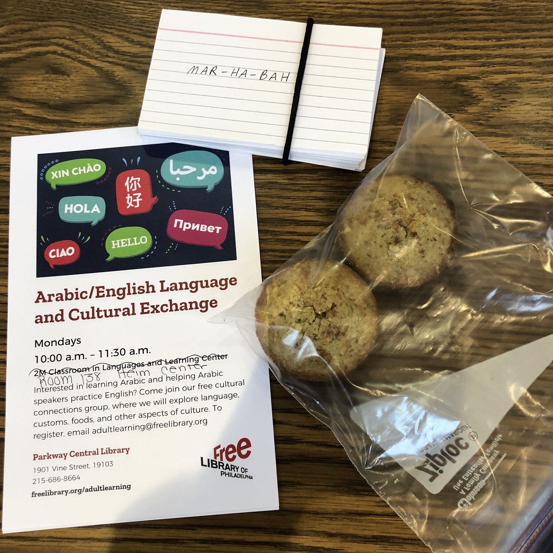 Arabic/English Language and Cultural Exchange Meet-ups