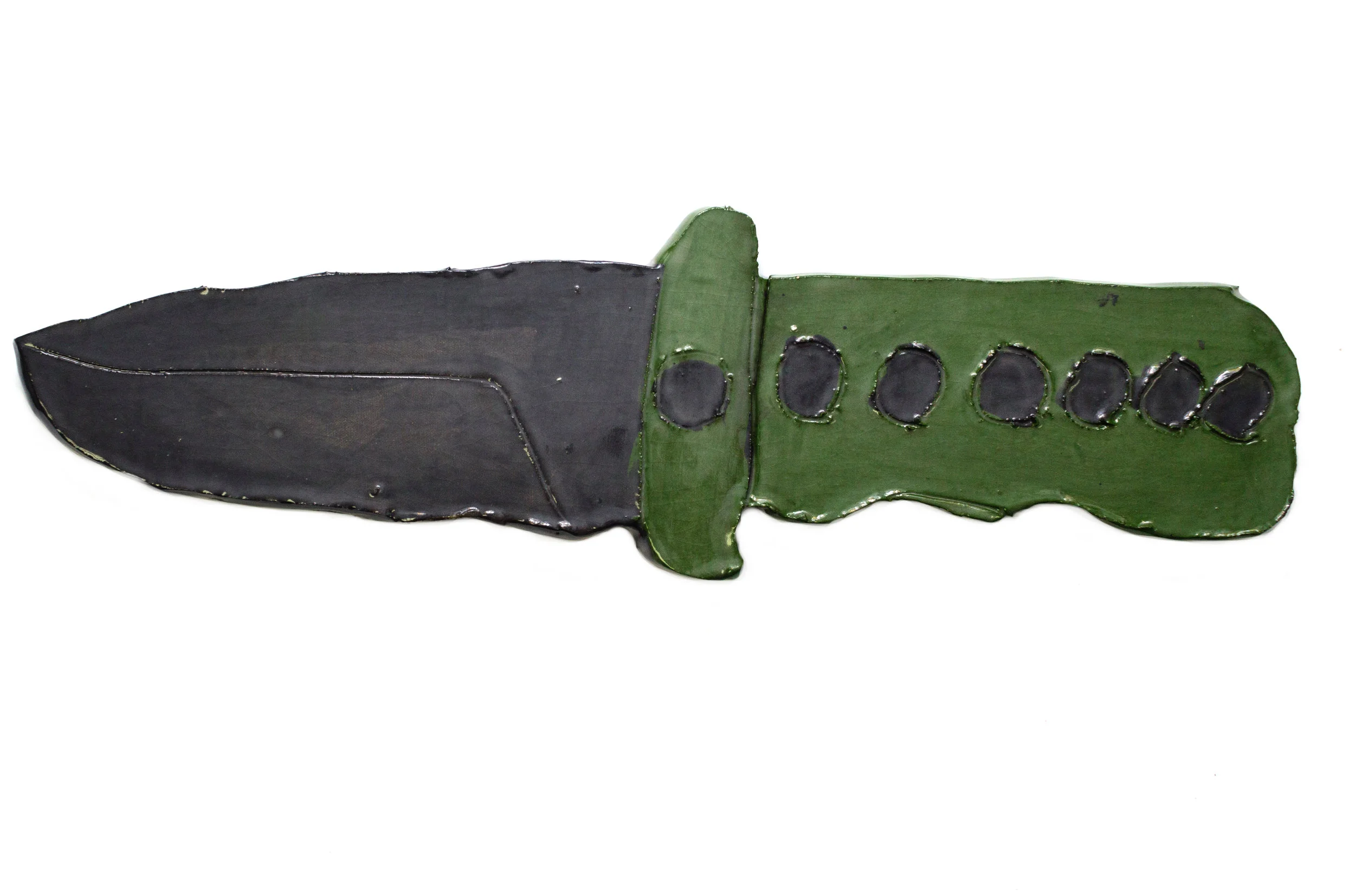 John Martin, Untitled, 2018, Ceramic, 19 x 5.75 x 0.75 inches