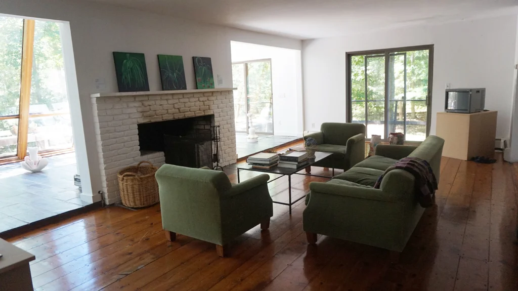 Installation View (Lina Tharsing, left, Robert Beatty, right)