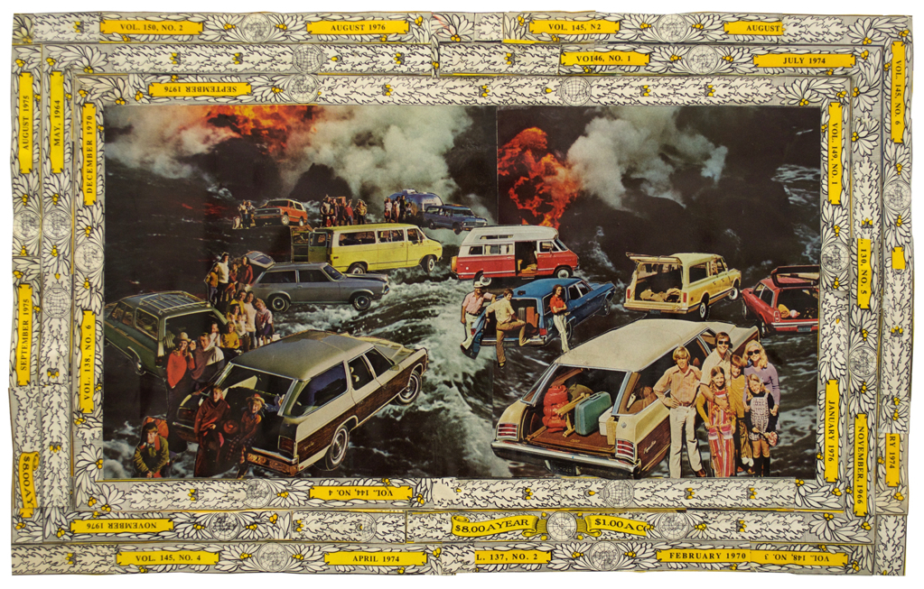 Adam O’Neal, VOL. 130, NO. 5 - VOL. 150, NO. 2, 2015, collaged paper, 19 x 14.5 in.