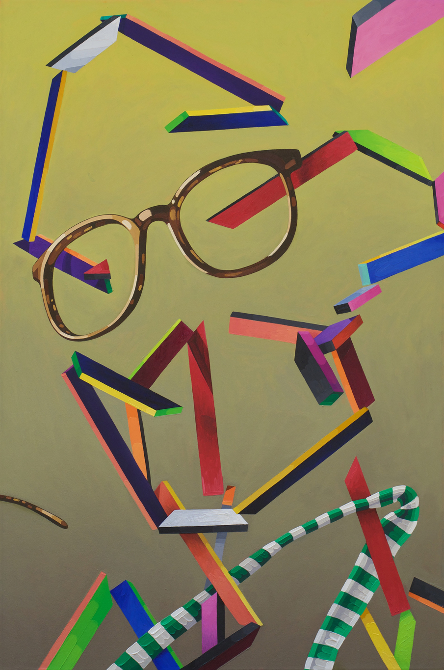 John Harlan Norris, Gaze Shifter, 2016, Oil on canvas, 36 x 24 inches