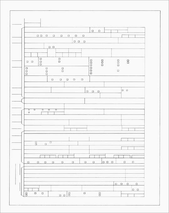 Joy Drury Cox, Untitled (New York Death Certificate), 2015, Graphite on paper, 18 x 15 inches