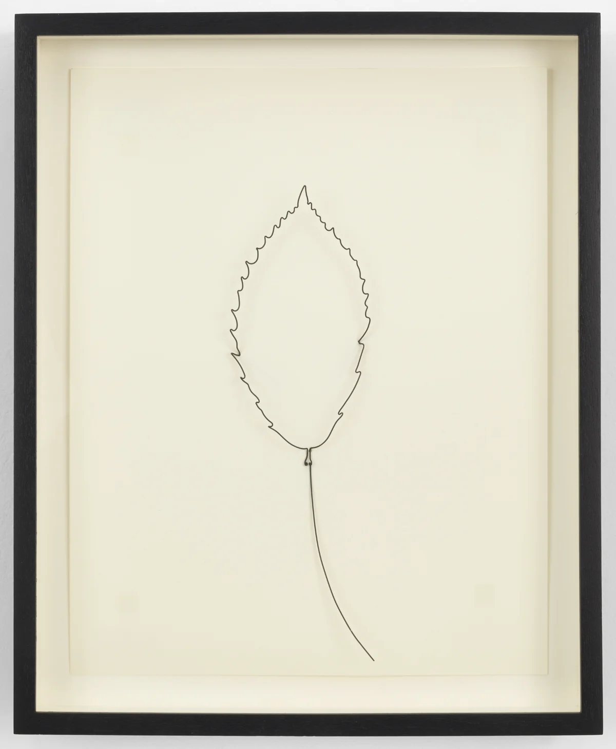 Open Hearted Larry, (from Leaves an AIDS Memorial), 1996-present wire and paper, 16 x 13 x 2 inches