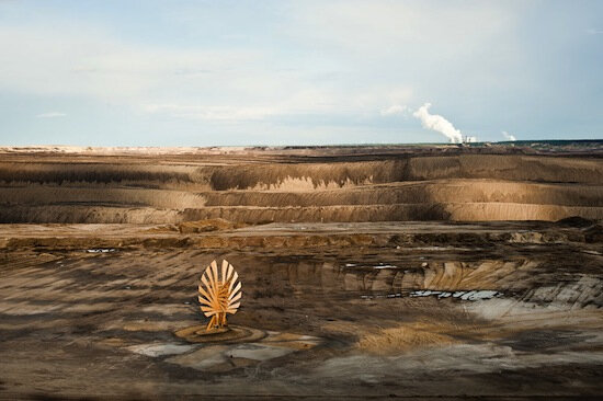 Frank Döring, Untitled (Temporary art installation in active mine), 2011, Archival pigment print, 18 x 25.75 inches