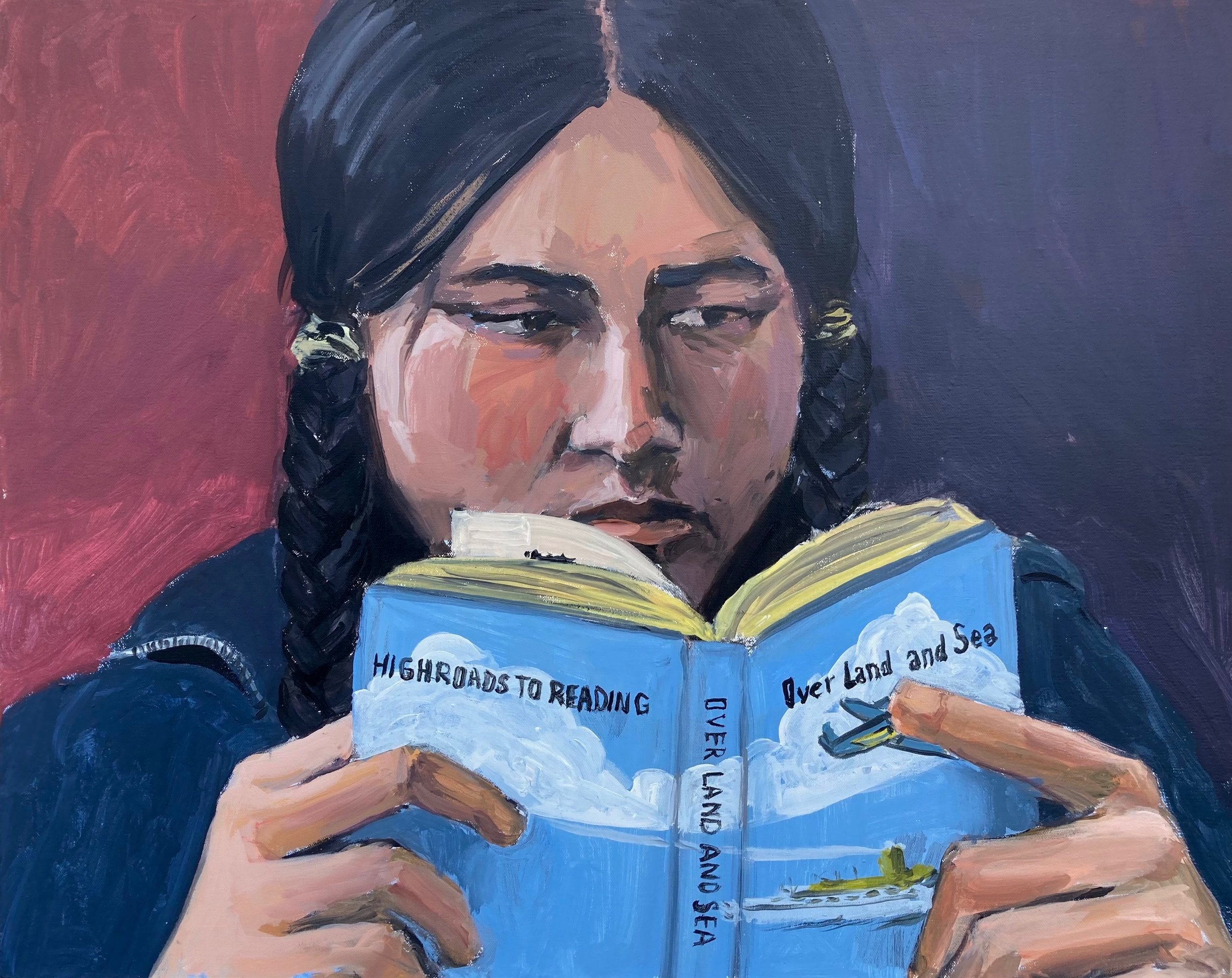 Marcus Dunn, Over Land and Sea, 2025. Acrylic on canvas, 24 x 30 in.