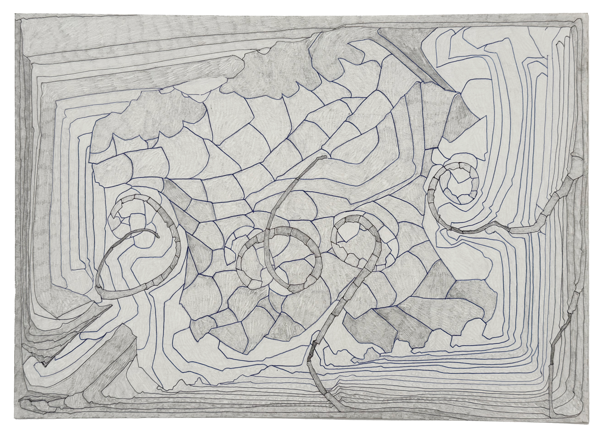 Susan Te Kahurangi King, Untitled, c. 2016, graphite and ink on paper, 11 ¾ x 16 ½ inches
