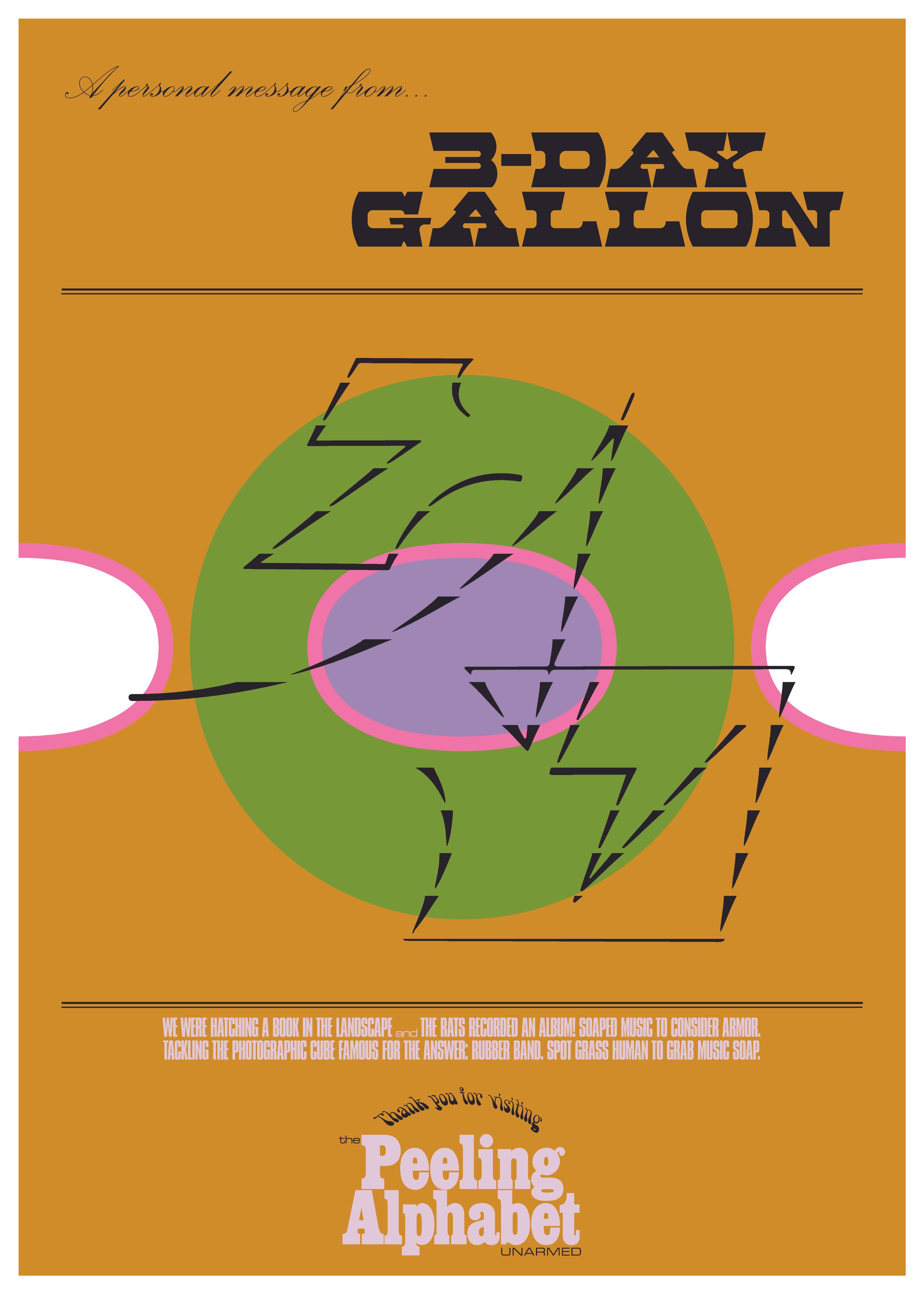 Verso: 3-Day Gallon, 2026, digital offset on newsprint, 27 ½ x 19 ½ inches