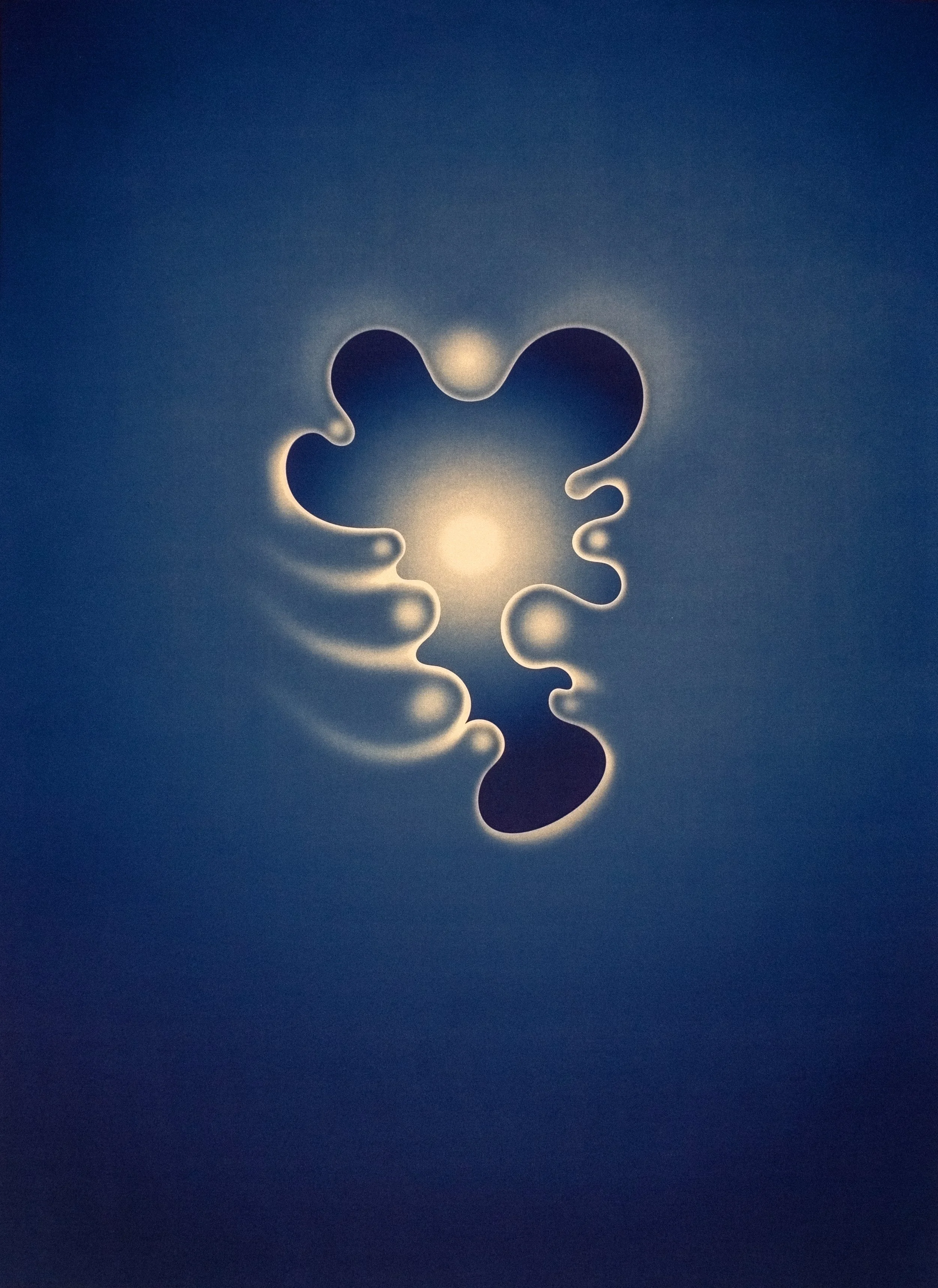 Robert Beatty, Phantom Passthrough, 2025, cyanotype, 16 x 22 inches, edition of 16