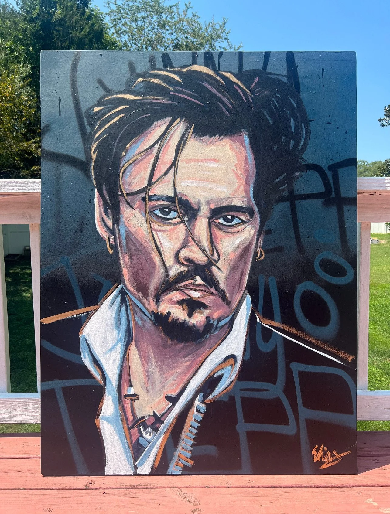 Johnny Depp Original Painting