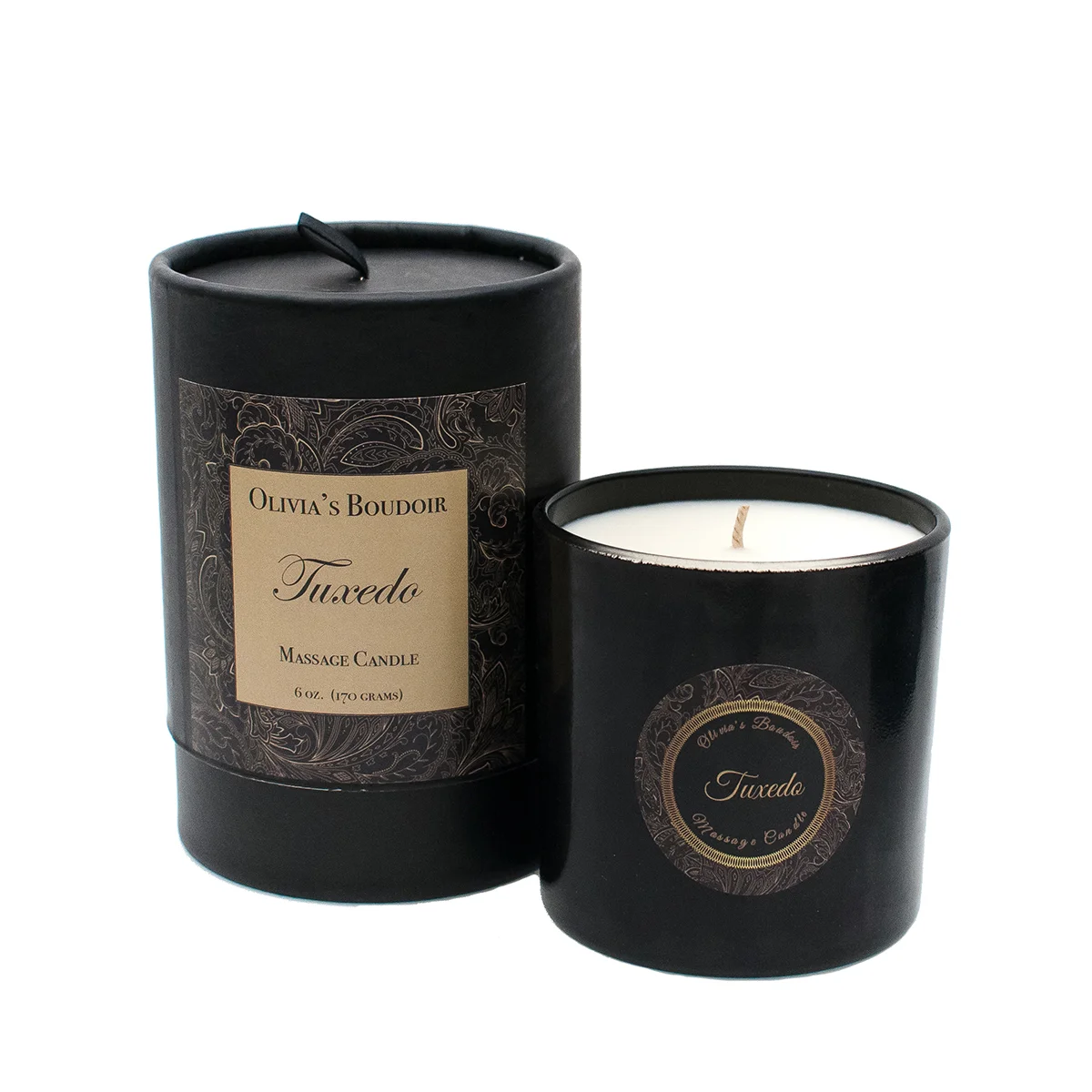 Olivia's Boudoir 6.5oz Candle - Tuxedo