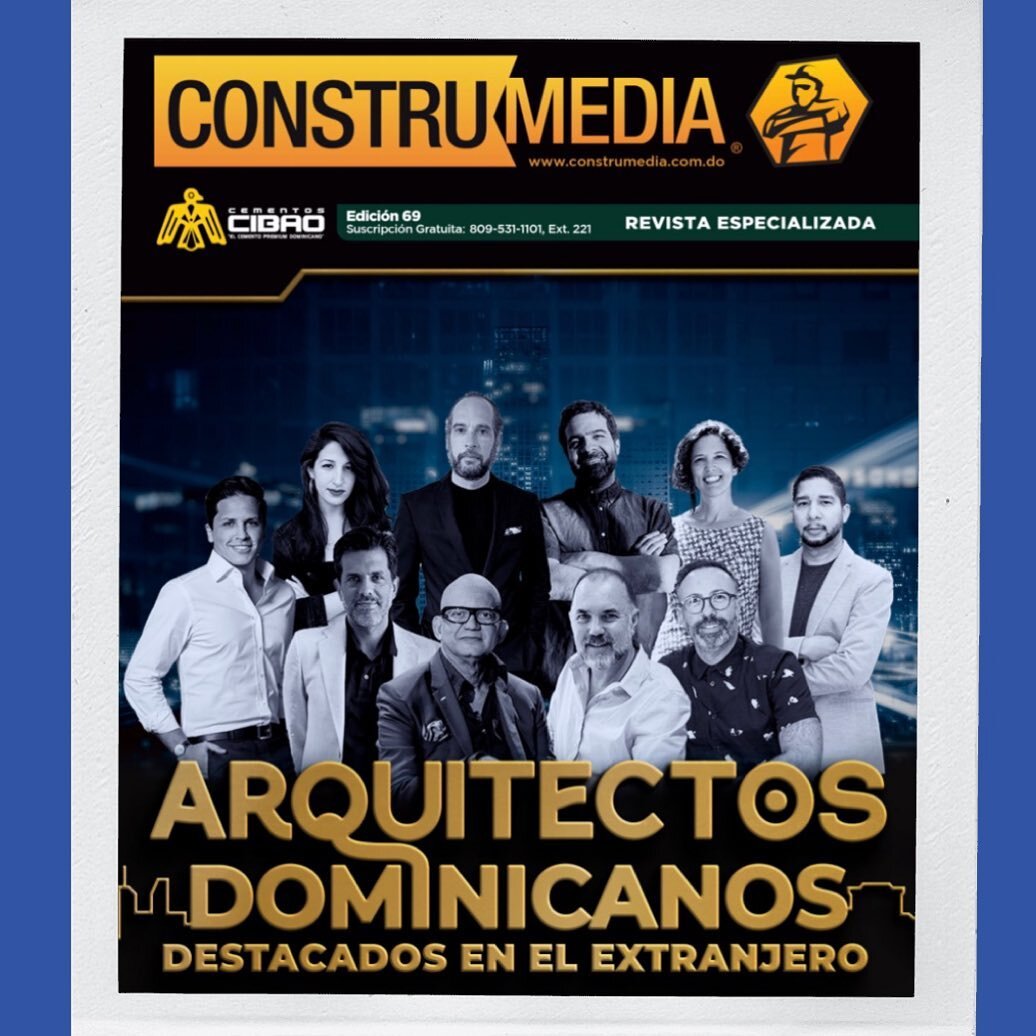 Nuestra Arquitecta Vanessa Espaillat Lovett es seleccionada entre 10 arquitectos destacados de la di&aacute;spora Dominicana. 🚀🚀🚀 @ella.llc 
Ve al enlace en la bio de @construmediard y descarga la revista gratis. &iexcl;Felicidades a Vanessa y a l