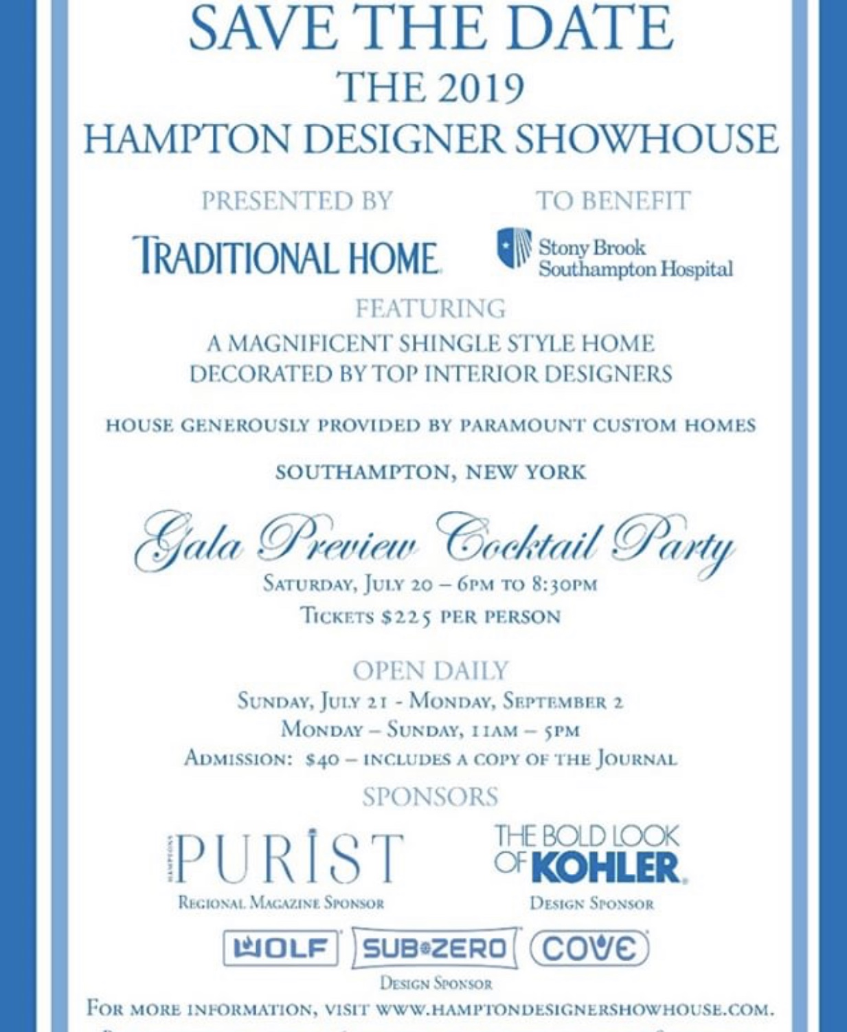 The 2019 Hampton Designer Showhouse