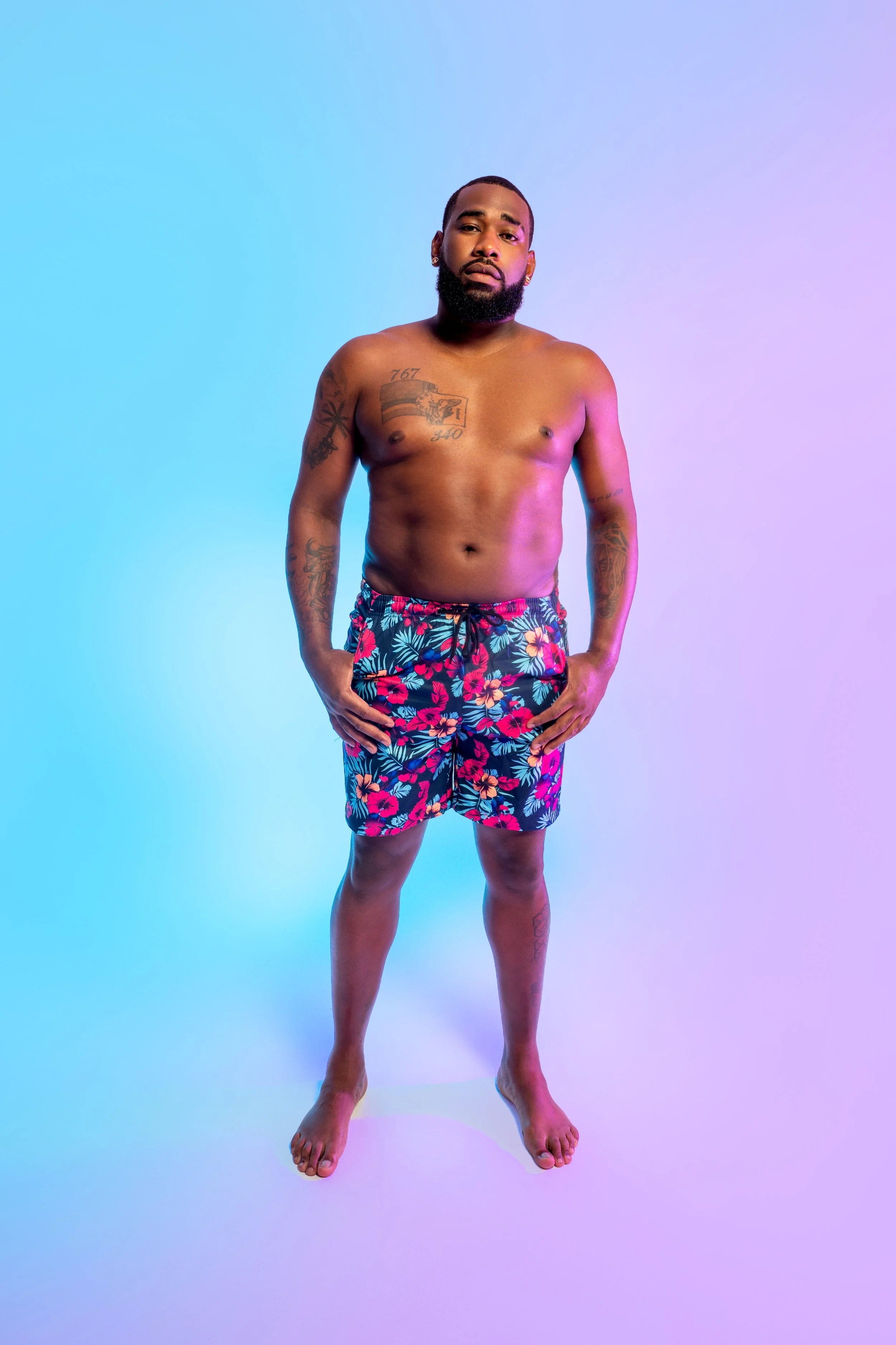 Azure Wave: Board Shorts