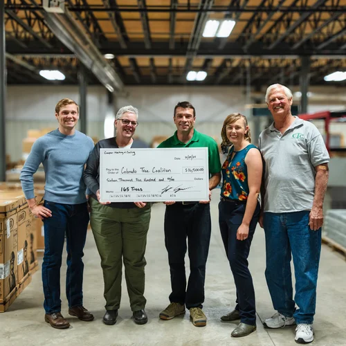 CTC receiving donation check