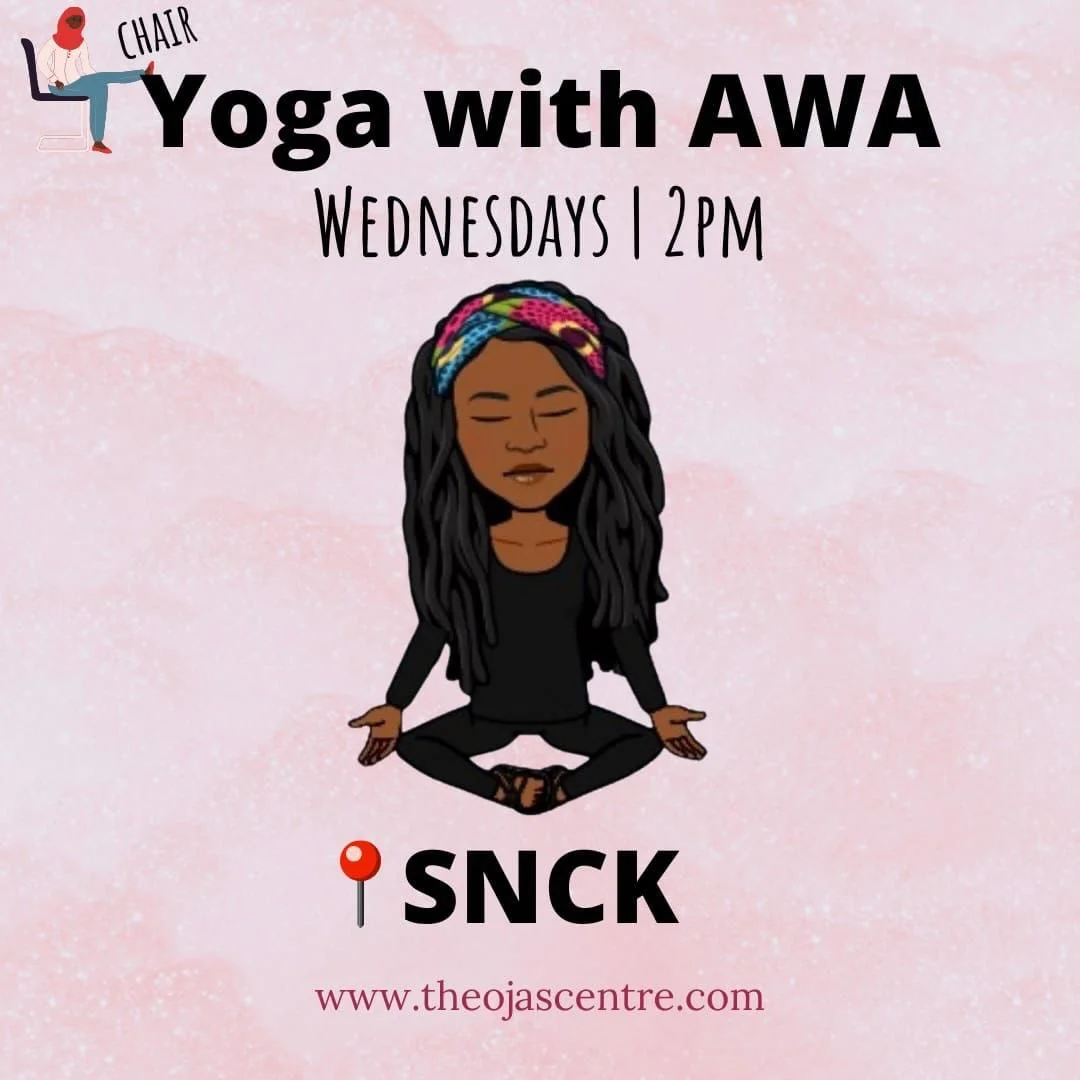 Chair Yoga w Awa @theojascentre every Wednesday at 2pm!!! Low-key, low-impact, free &amp; accessible community yoga sessions.

📍 SNCK, 44b Portland Road, SE25 4PQ
