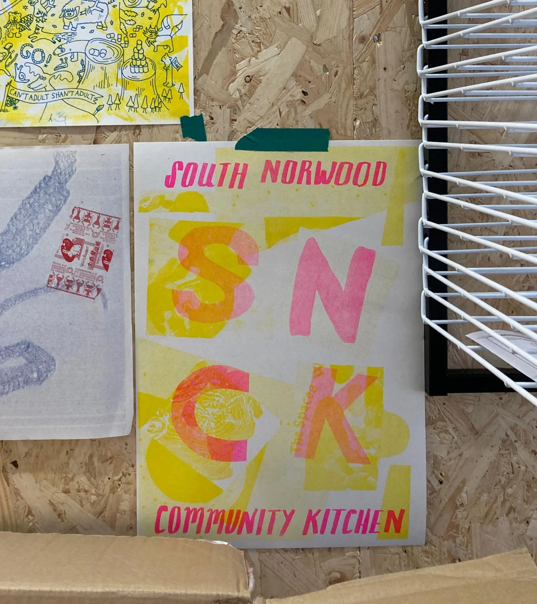 Stunning poster made by one of our volunteers at the @printcollective1 workshop at @turfprojects on Saturday 😍😍😍😍😍 watch this space for more DIY print projects &hellip;.