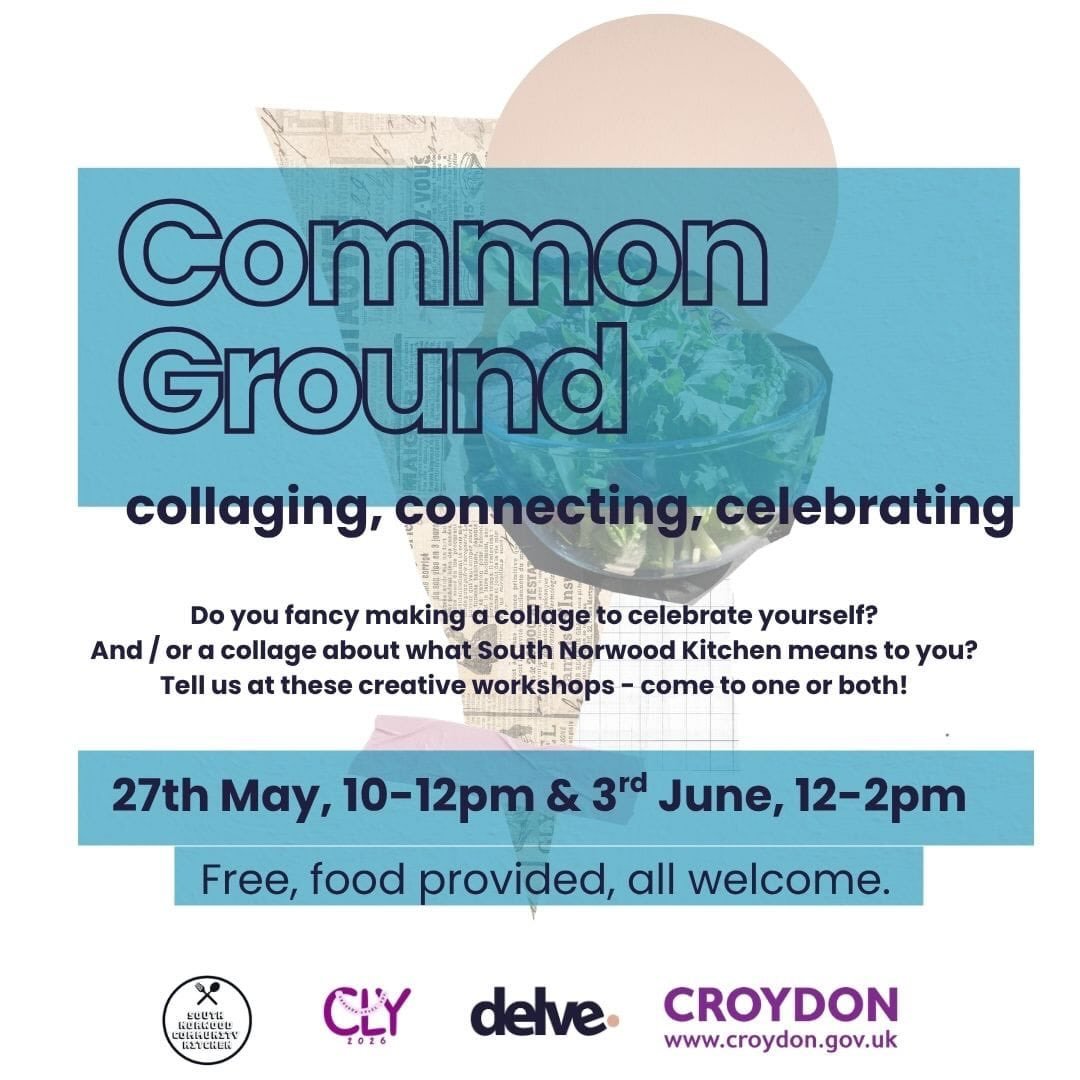 You&rsquo;re invited! Try something new, make some art with collaging to celebrate yourself and your community. 

Free to attend and free refreshments! All welcome, including absolute beginners.

To join, email Paddy@delvecollab.org, send a message t