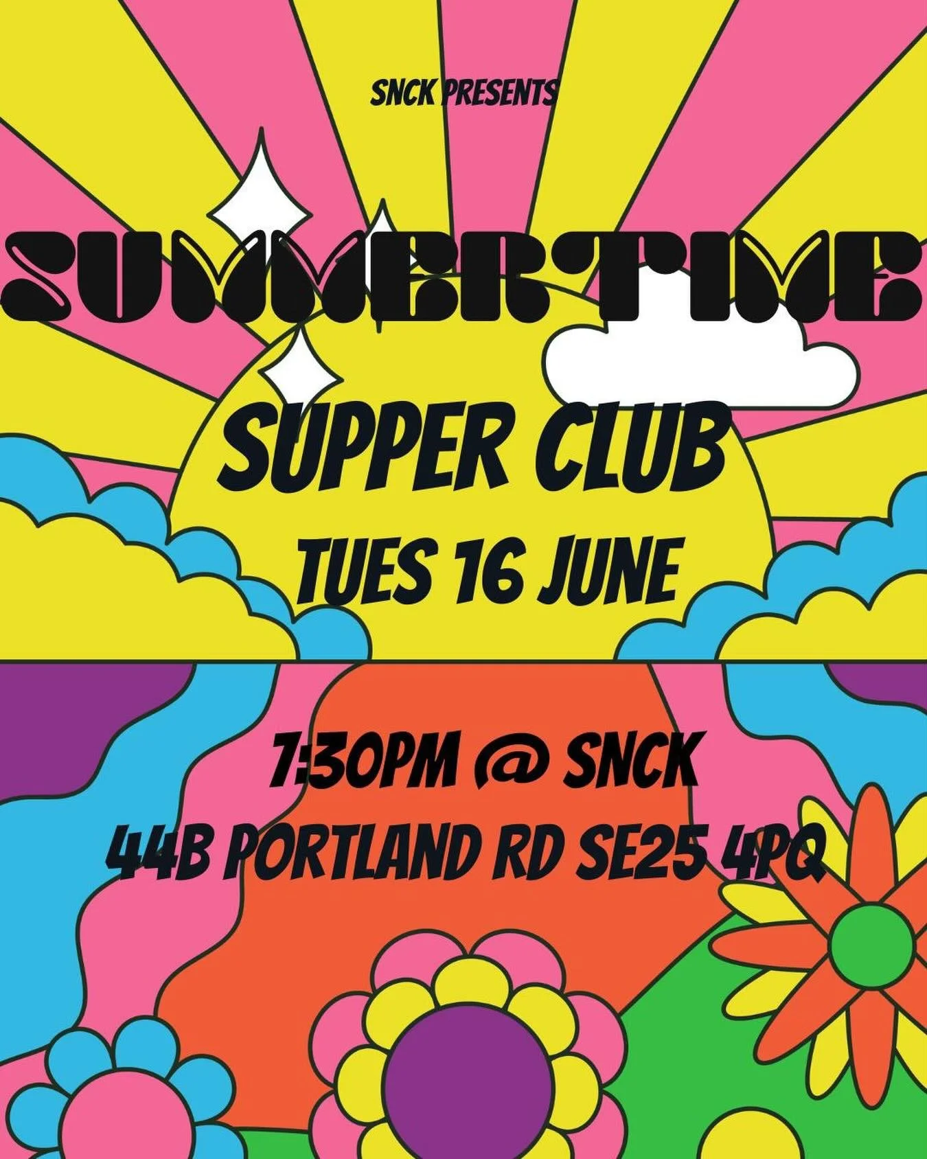 You&rsquo;re invited to a four-course Mediterranean-inspired summer feast, hosted by SNCK chef regulars Anne and Alastair. We&rsquo;ll take you on a culinary rollercoaster around Europe and the Med, with one pitstop via Thailand - because we want to 