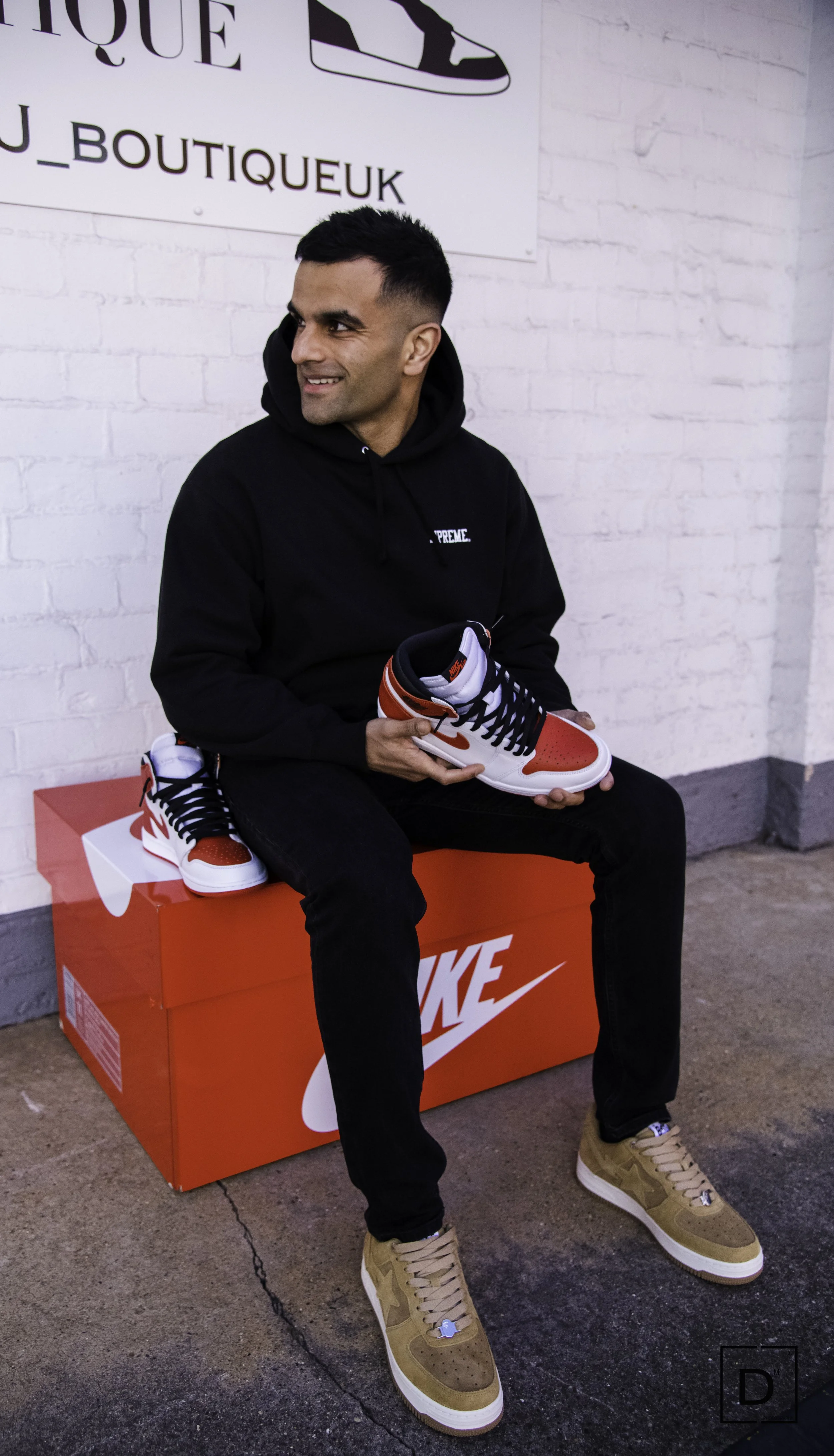 Product Photography, J's Boutique, Supreme, Jordan 1