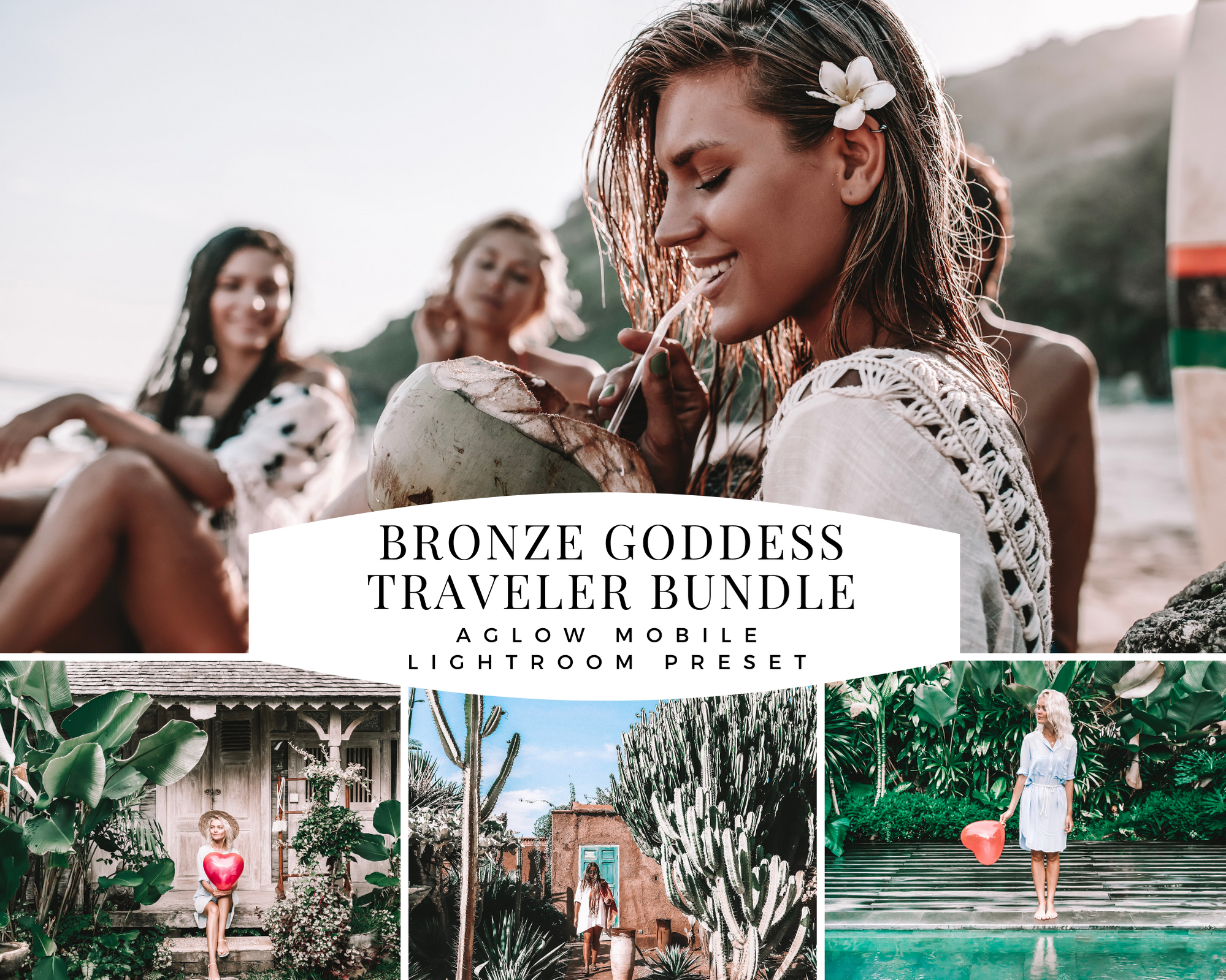 4 Mobile Presets - BRONZE GODDESS Traveler Bundle