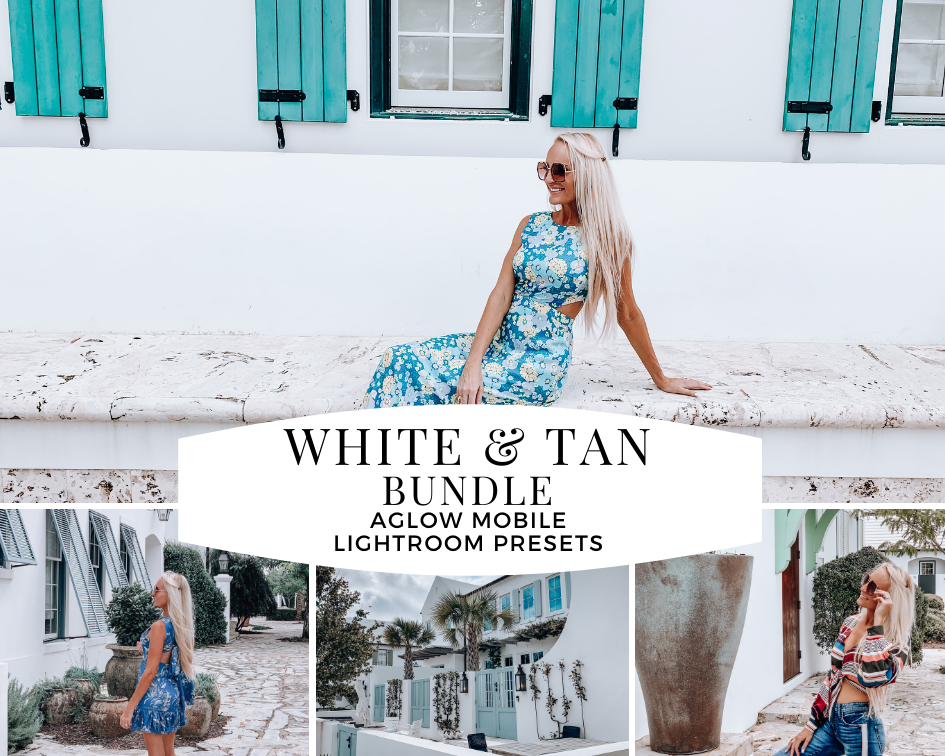 4 Mobile Presets - WHITE & TAN BUNDLE