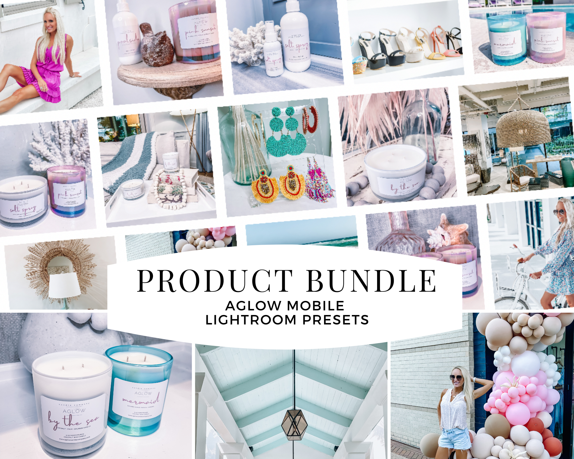 PRODUCT PRESETS, 10 Mobile Lightroom Presets, AGLOW Lightroom Presets