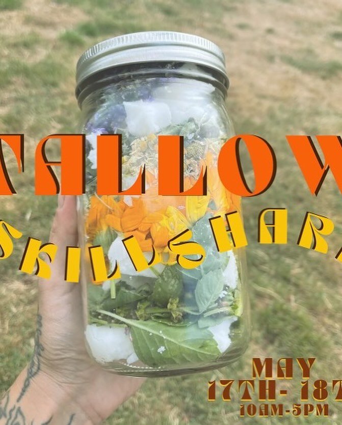 Repost from @danita.plantitas  YAY! I am so excited to announce our Tallow Skill-share workshop ! 
&bull;
As many of you know, I have, in my opinion, a very healthly obsession with tallow lol. So I am super excited to be able to share two whole days 