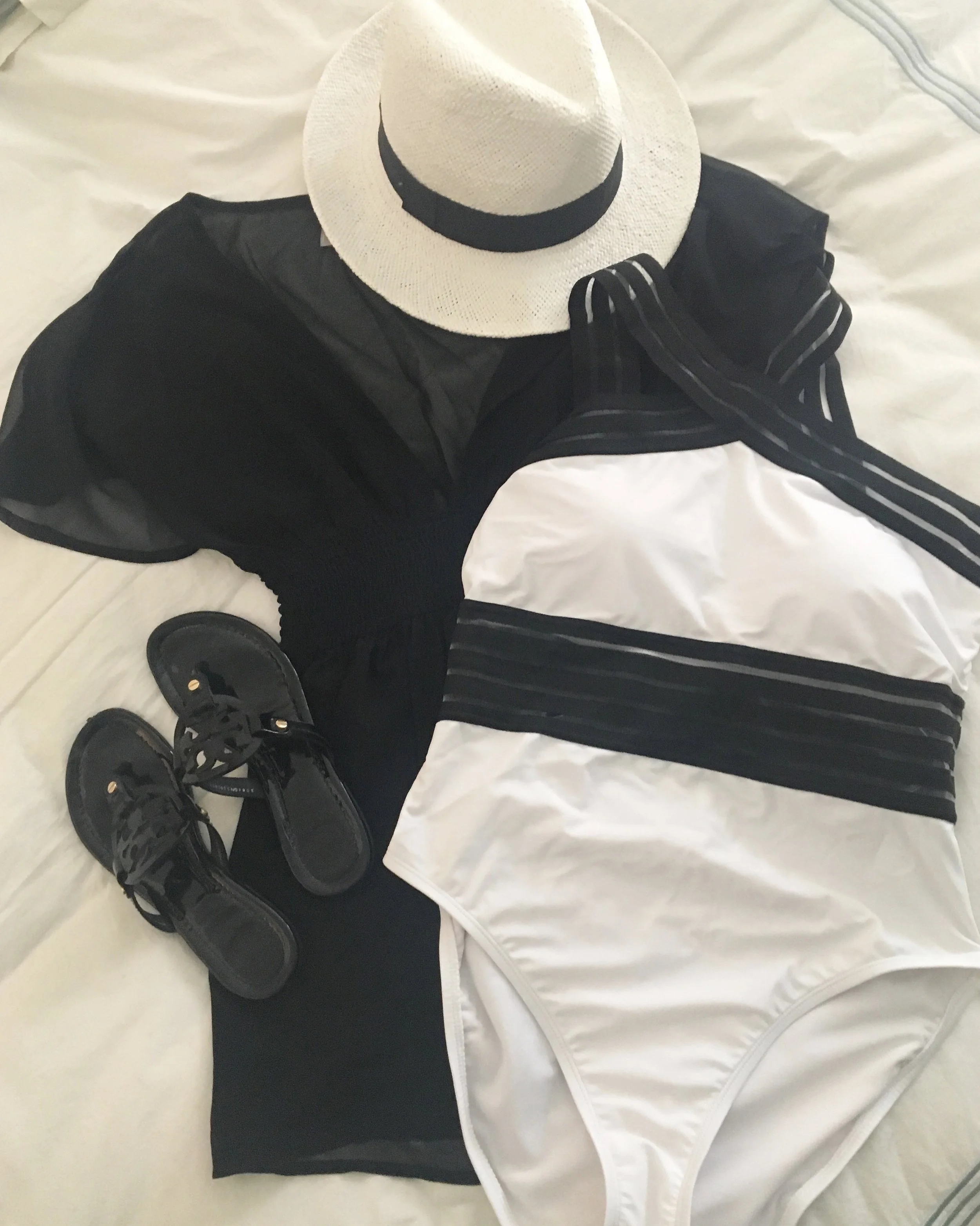 ginger flowers ruffle swim dress