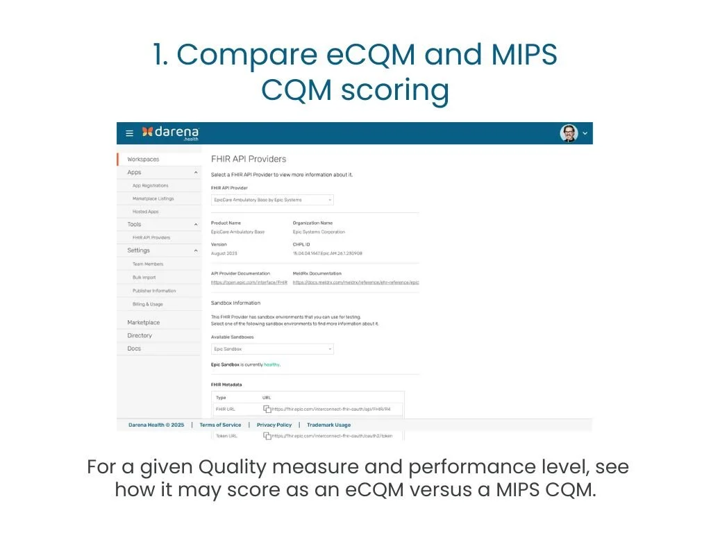 Compare eCQM and MIPS CQM scoring
