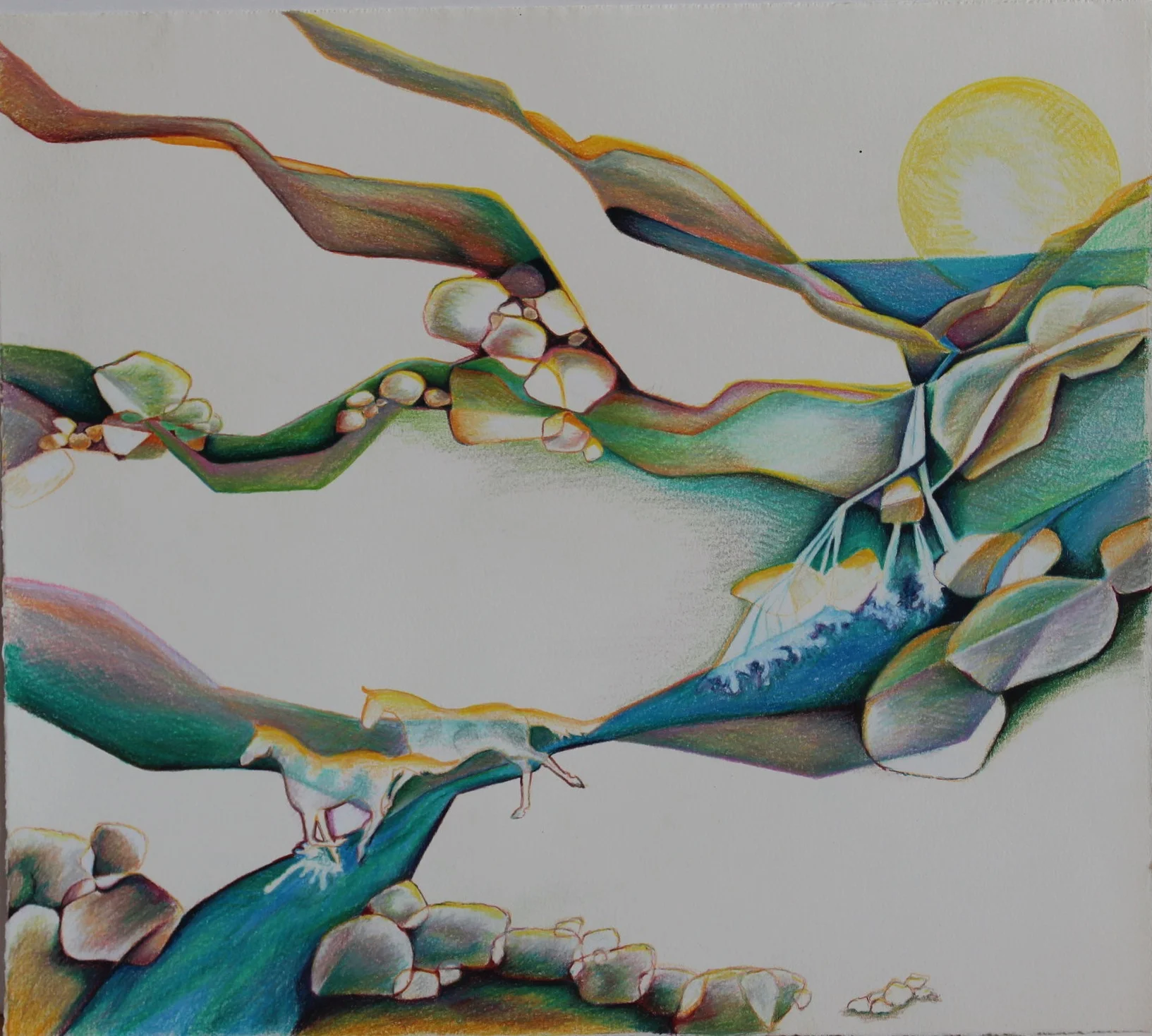 TWO by DAWN . Prismacolor . 16 x 17” . $145