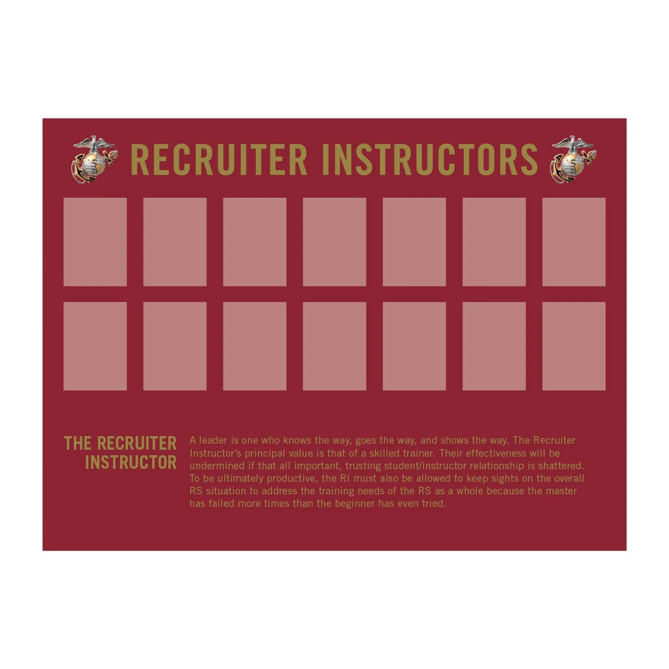 Recruiter Instructors -  (48"x36")