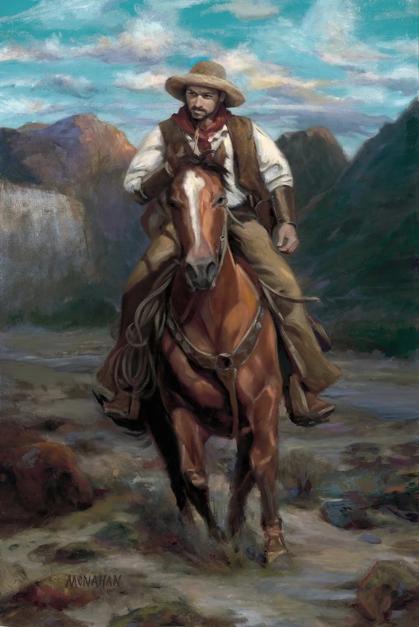 Lone Rider - 24" x 36"