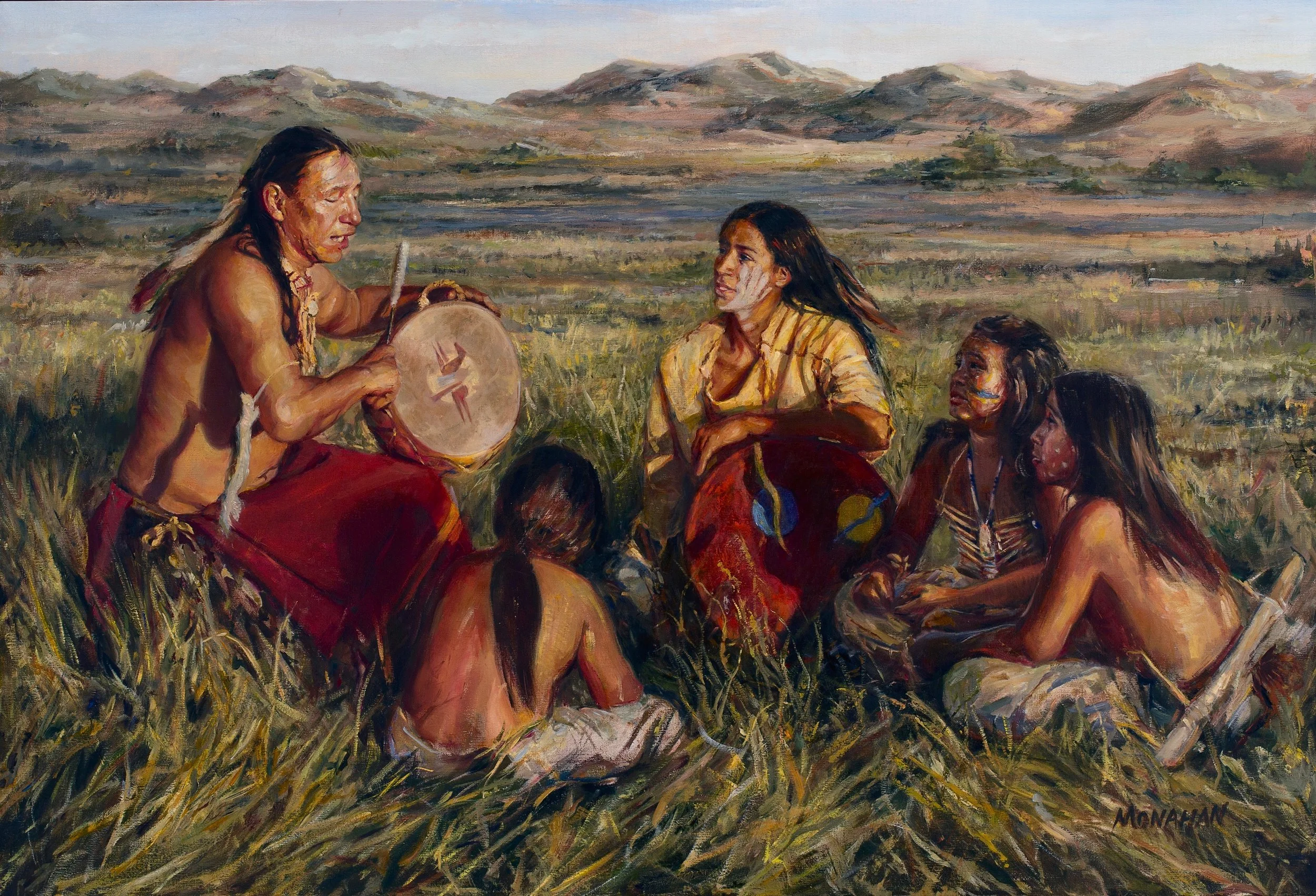 Sun Drummer - 50" x 35"