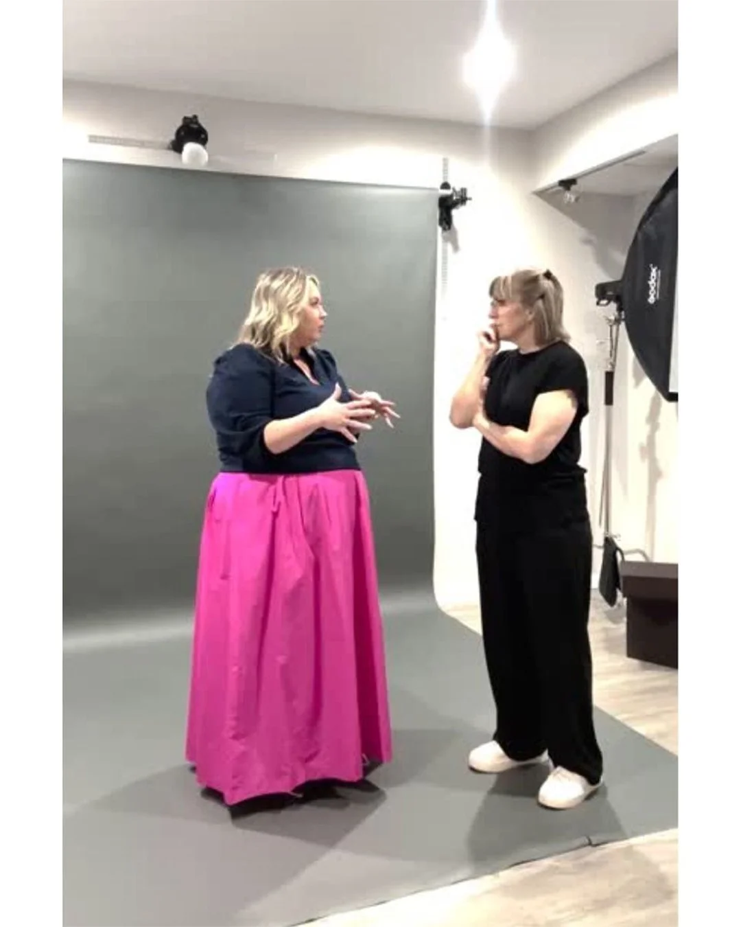 Professional Woman updating headshots