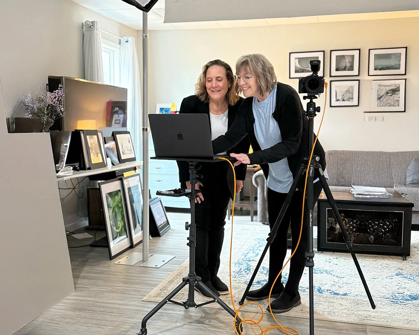 Behind the scenes photo studio