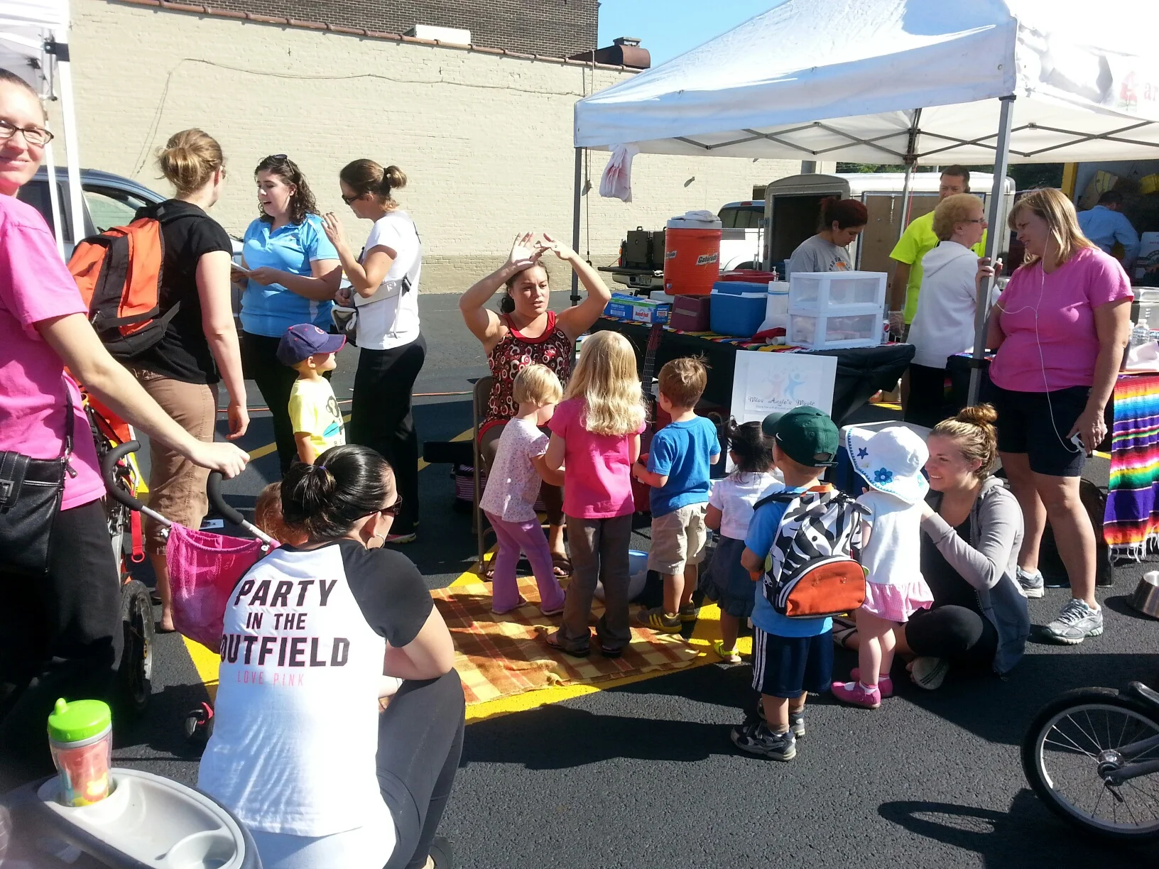 Miss Angie at the Palos Heights Farmer's Market