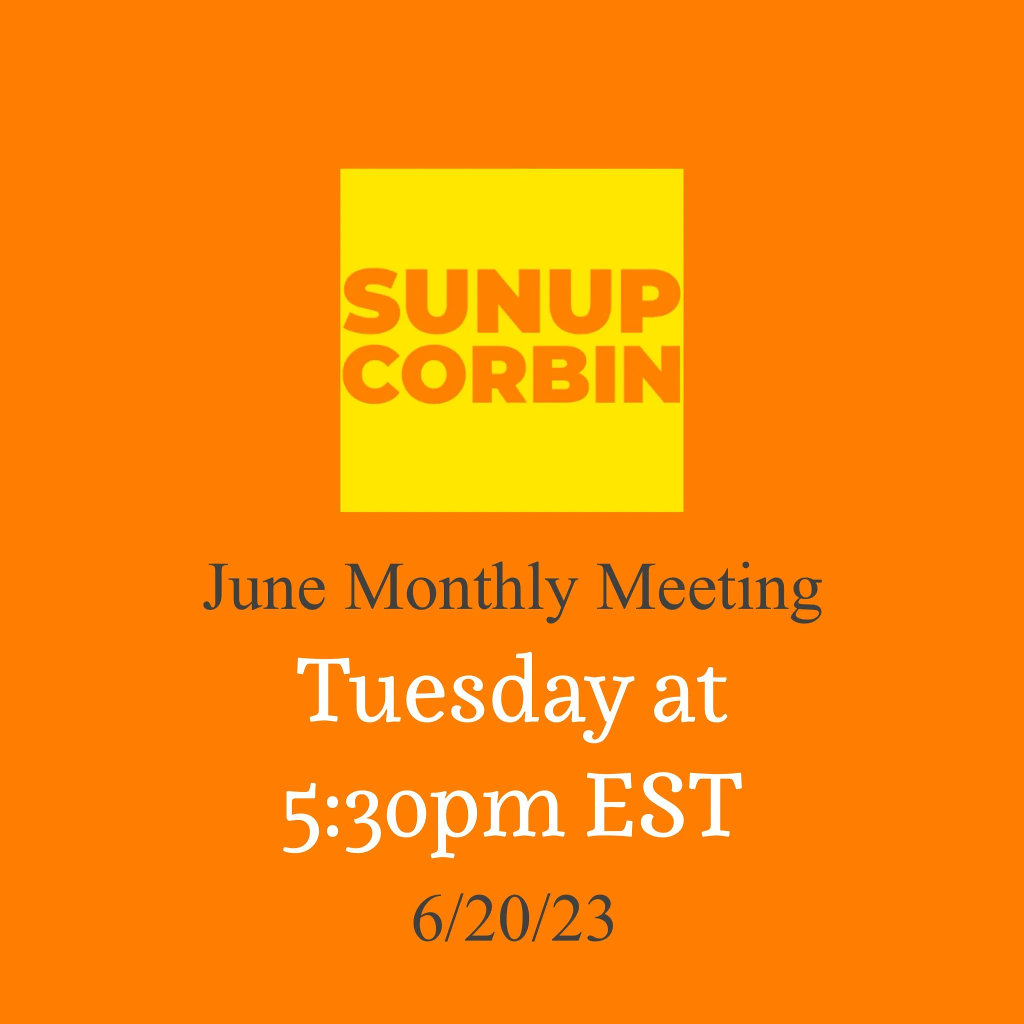 June Monthly Meeting