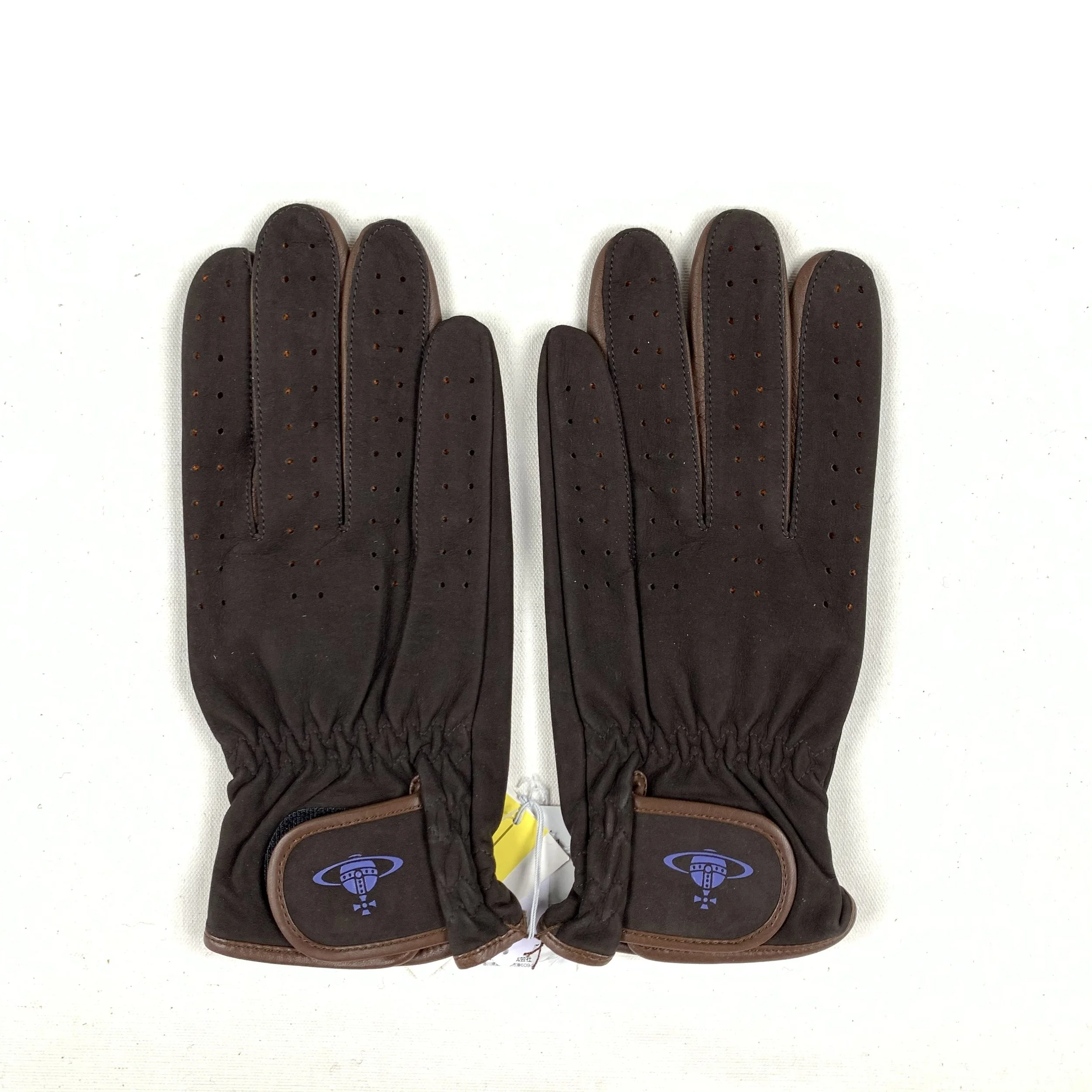 Vivienne Westwood Motorcycle Gloves (Brown) — sickboyarchive.