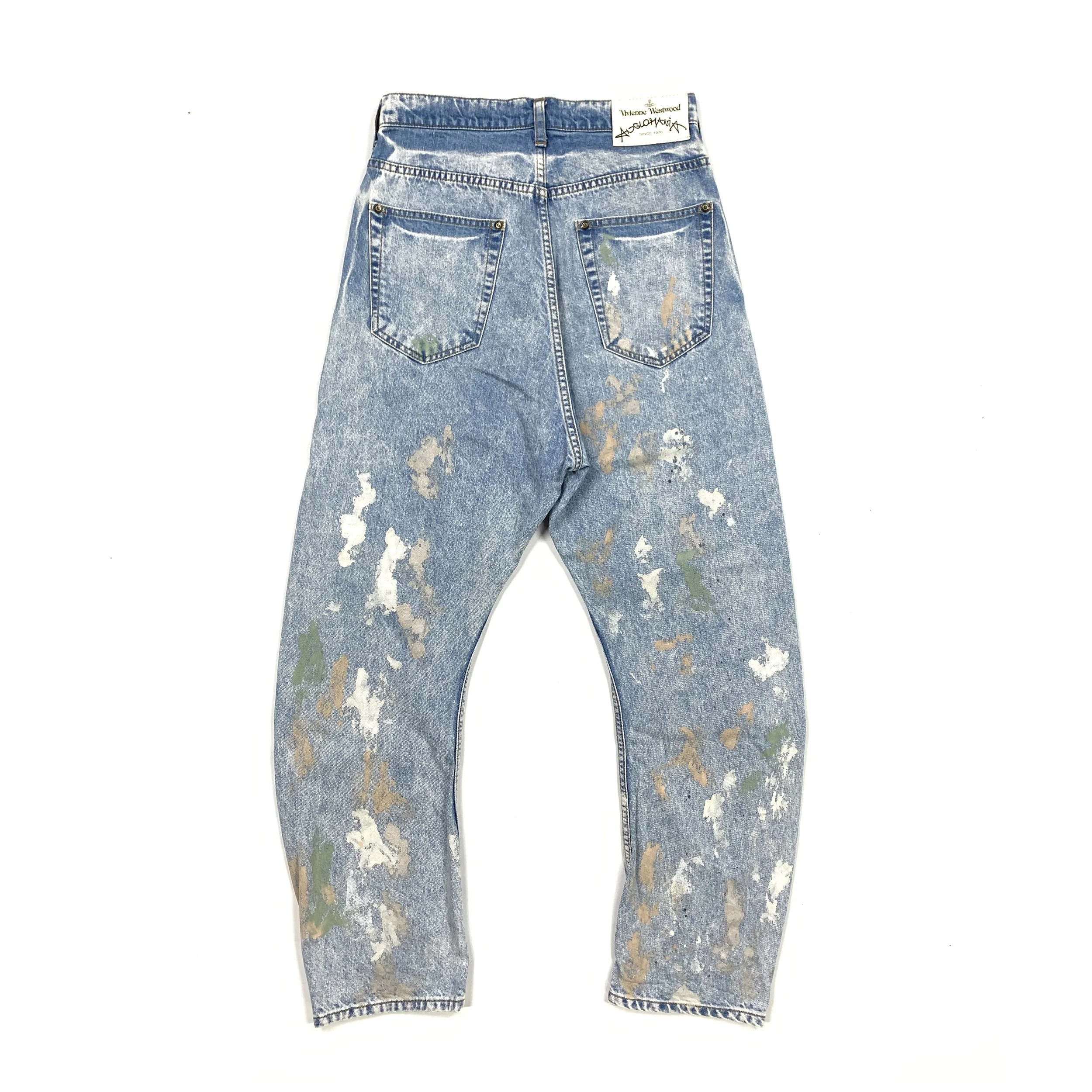 パンツ 00's Vivienne Westwood flare denim W Ray 5 Pocket mid-rise flared jeans in blue - Vivienne