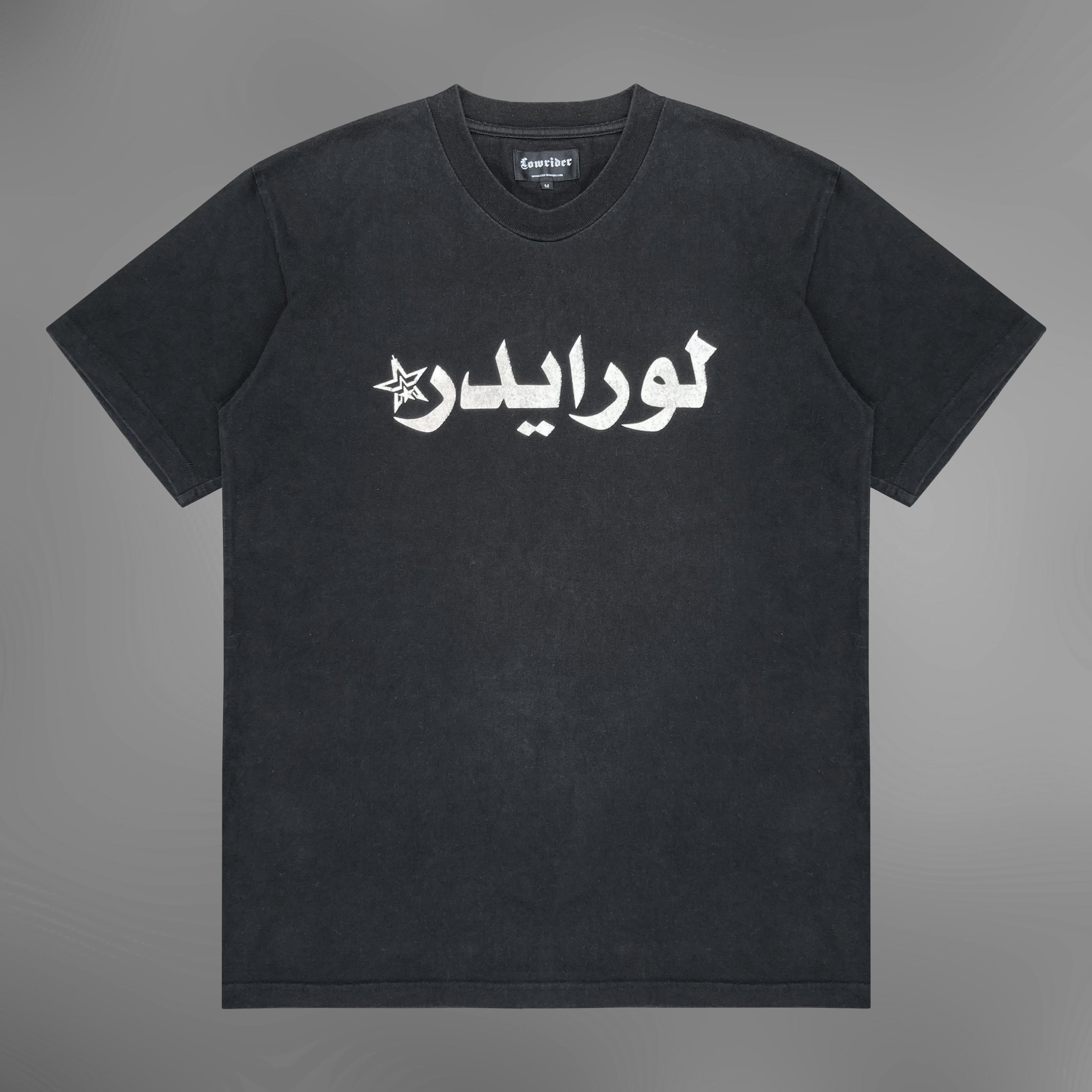 Lowrider arabic logo shirt black.jpg