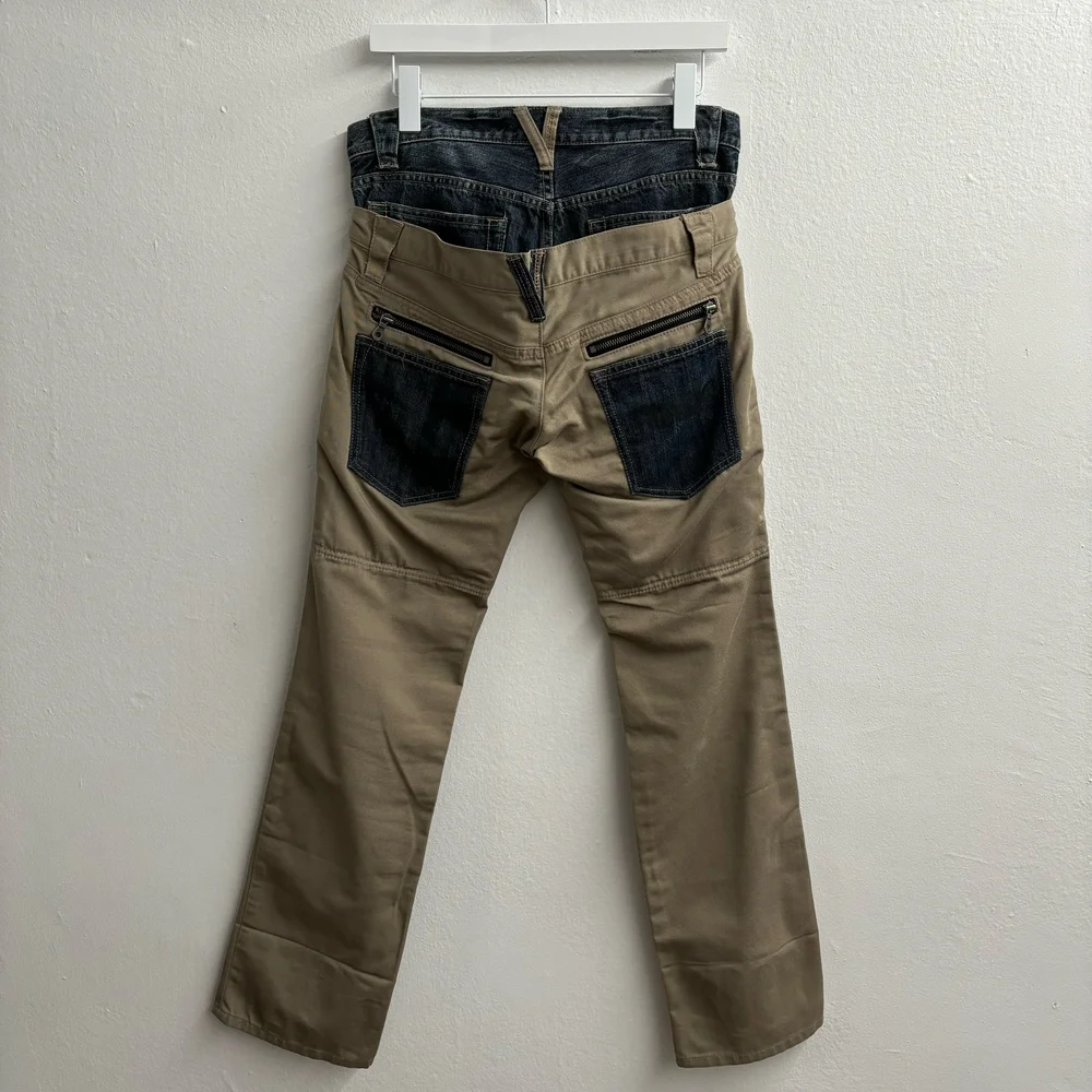 パンツ archive PPFM double waist denim pants PPFM Archive Double Waist Denim Pants