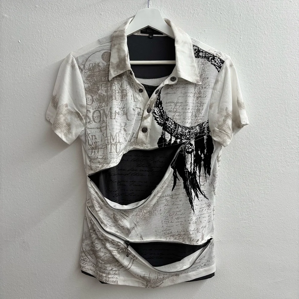 In The Attic Zipper Polo Shirt — sickboyarchive.