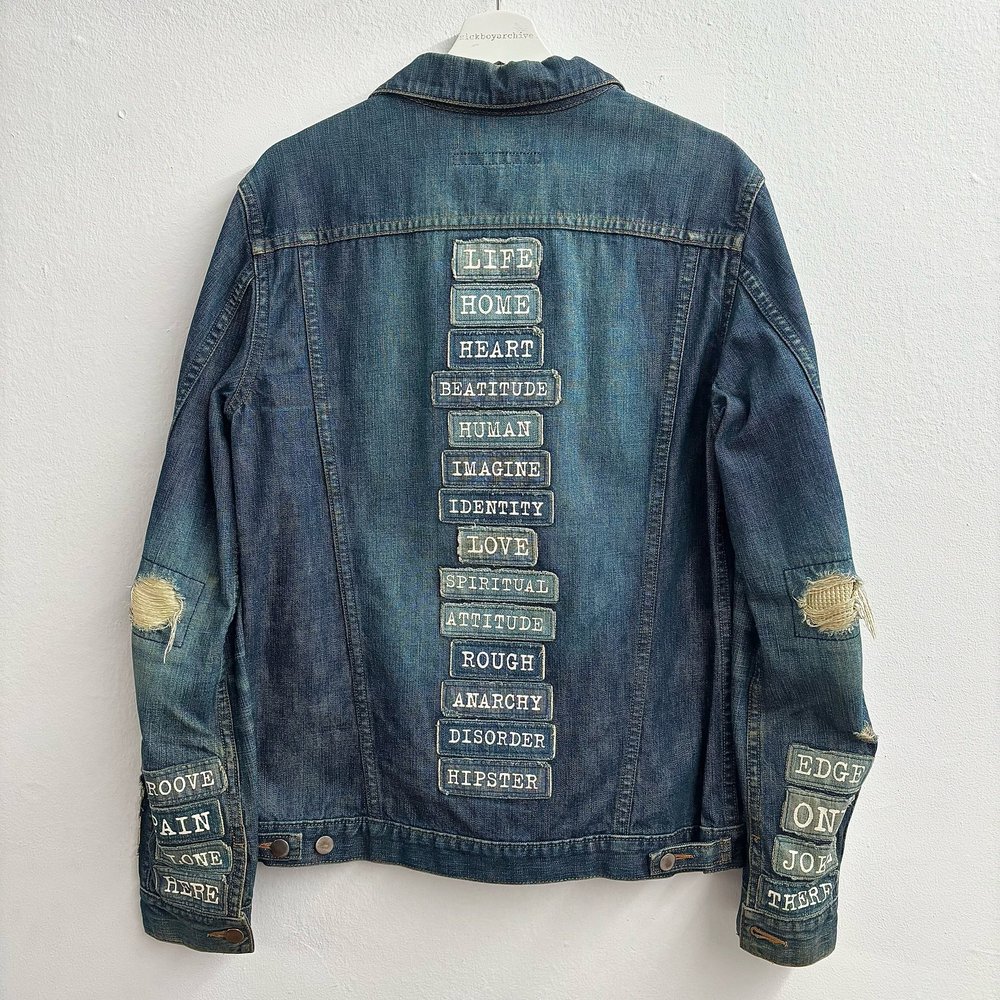 Number (N)ine Hipster Patch Denim Jacket — sickboyarchive.