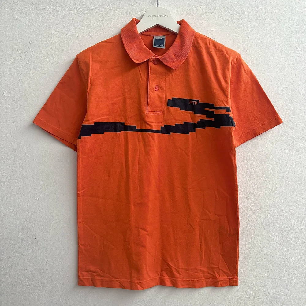 PPFM ポロ　シャツ PPFM Orange Polo Shirt — sickboyarchive.
