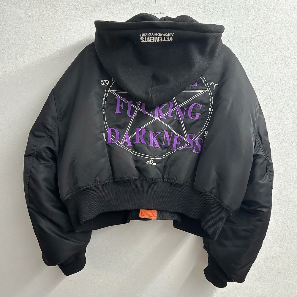 Vetements Total Fucking Darkness Bomber — sickboyarchive.