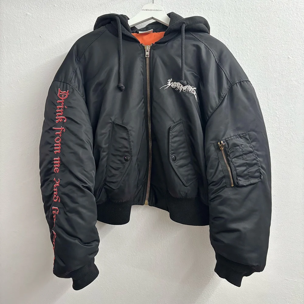 Vetements Total Fucking Darkness Bomber — sickboyarchive.